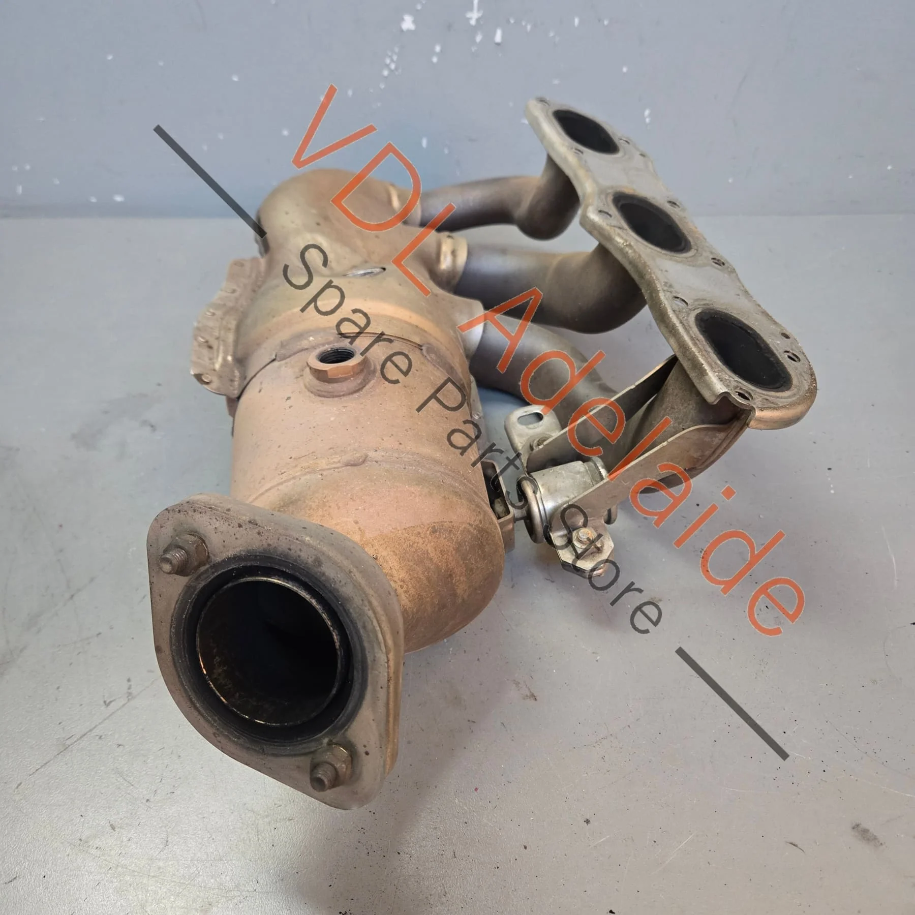 Porsche Boxster Cayman 2.7L Left Exhaust Manifold w Catalytic Converter 98111321105 981113211EX - Image 5