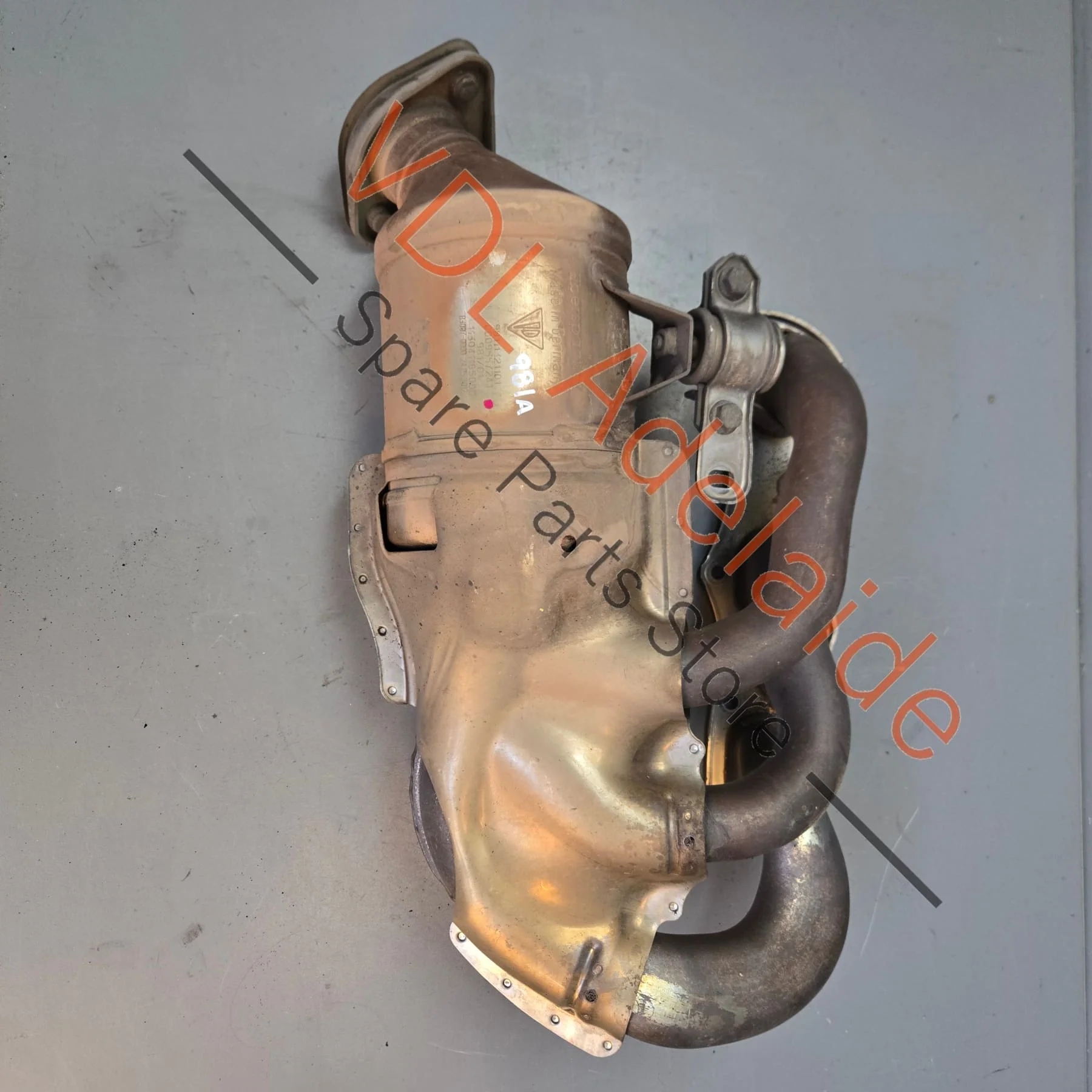 Porsche Boxster Cayman 2.7L Left Exhaust Manifold w Catalytic Converter 98111321105 981113211EX - Image 6
