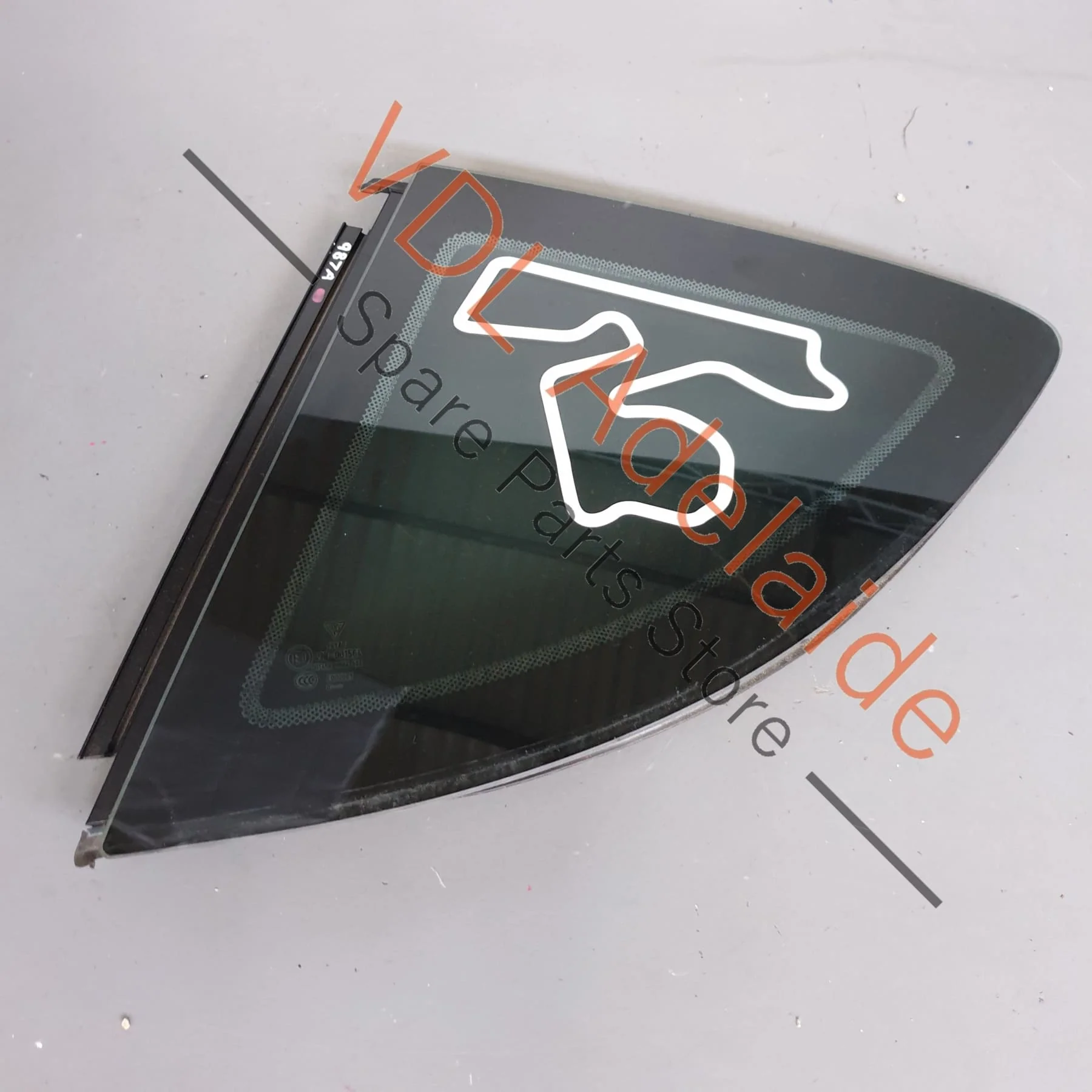 Porsche Cayman Rear Left Side Window Glass 98754311102 - Image 10