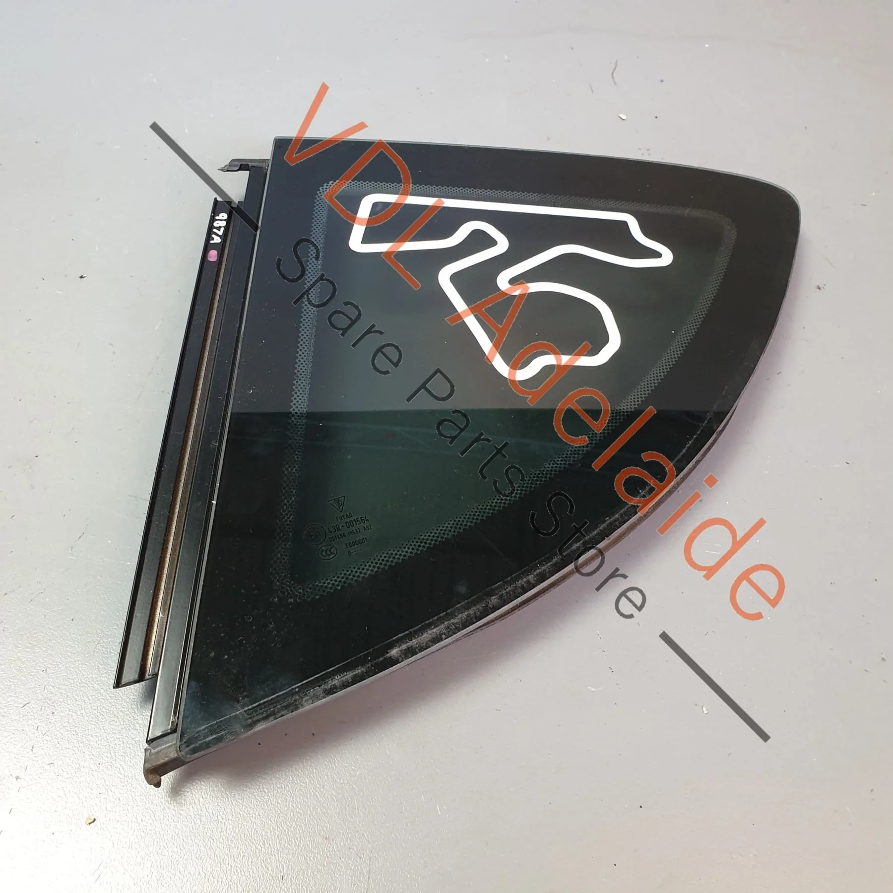 Porsche Cayman Rear Left Side Window Glass 98754311102 - Image 7