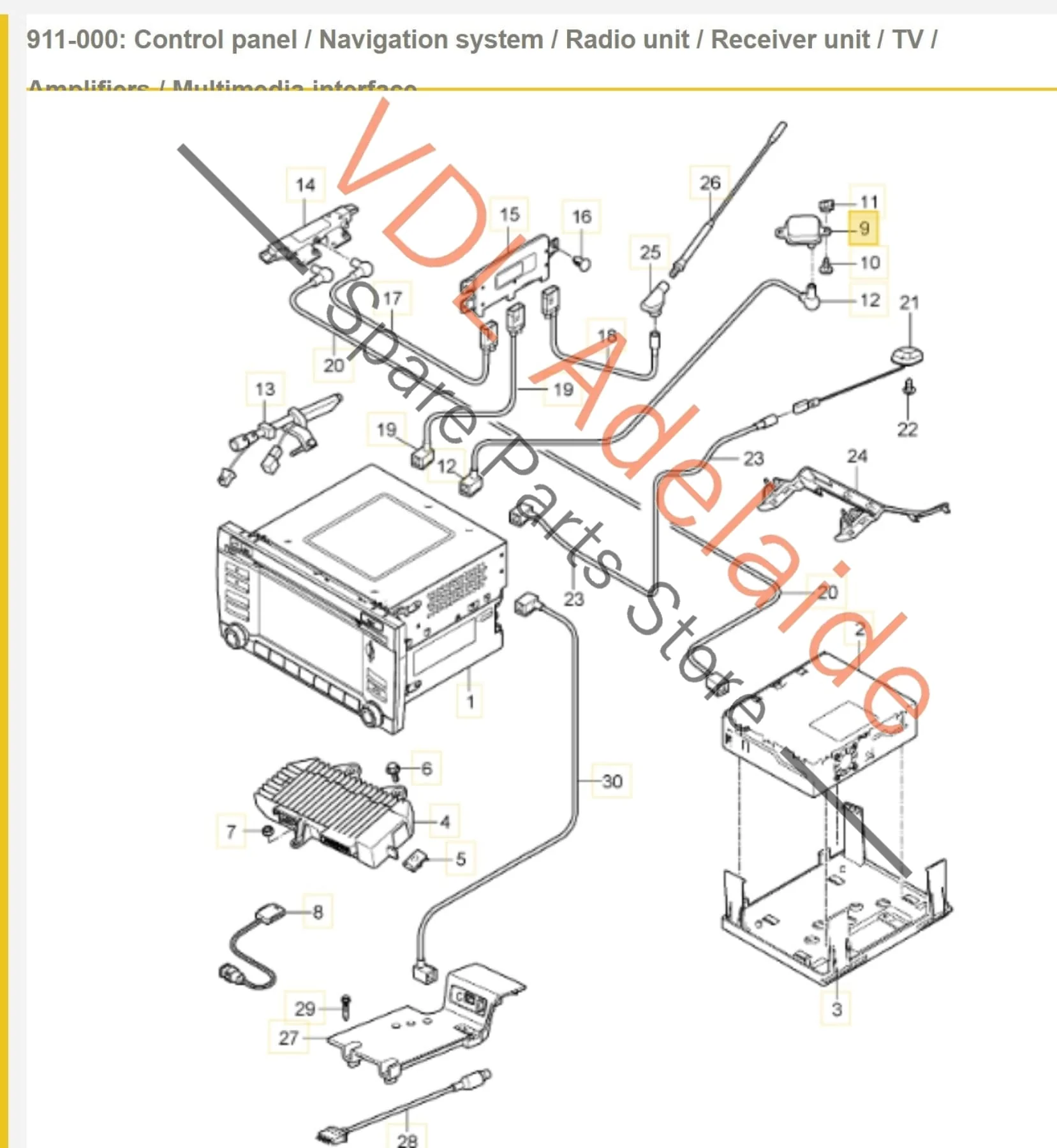 Porsche GPS Antenna Aerial 99764210500 - Image 2