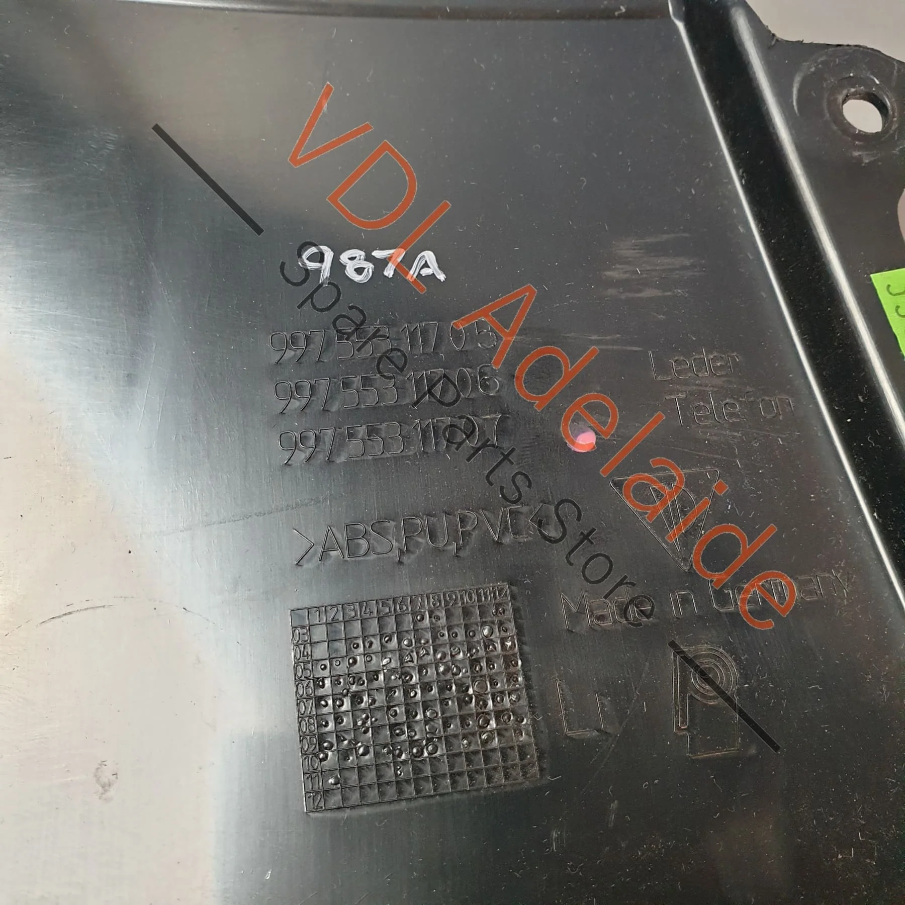 Porsche 911 Boxster Cayman Left Side Dash Trim Panel Black 99755311705 - Image 3