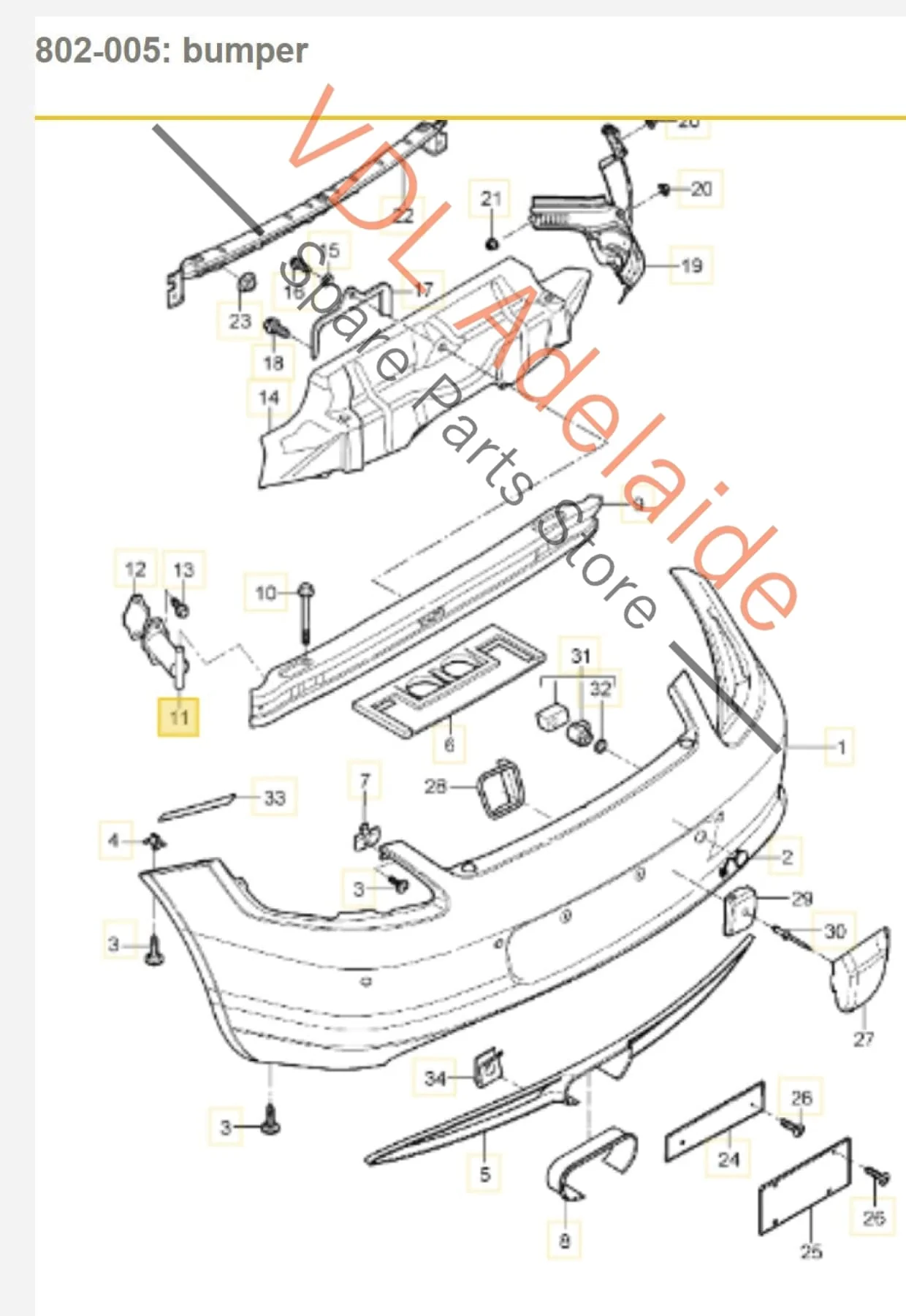 Porsche 911 Cayman Boxster Rear Bumper Carrier Shock Absorber 99650501901 - Image 2