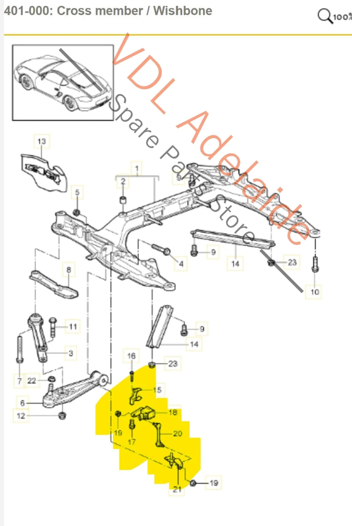 Porsche 911 Cayman Boxster Front Suspension Level Sensor 99763112100 - Image 2