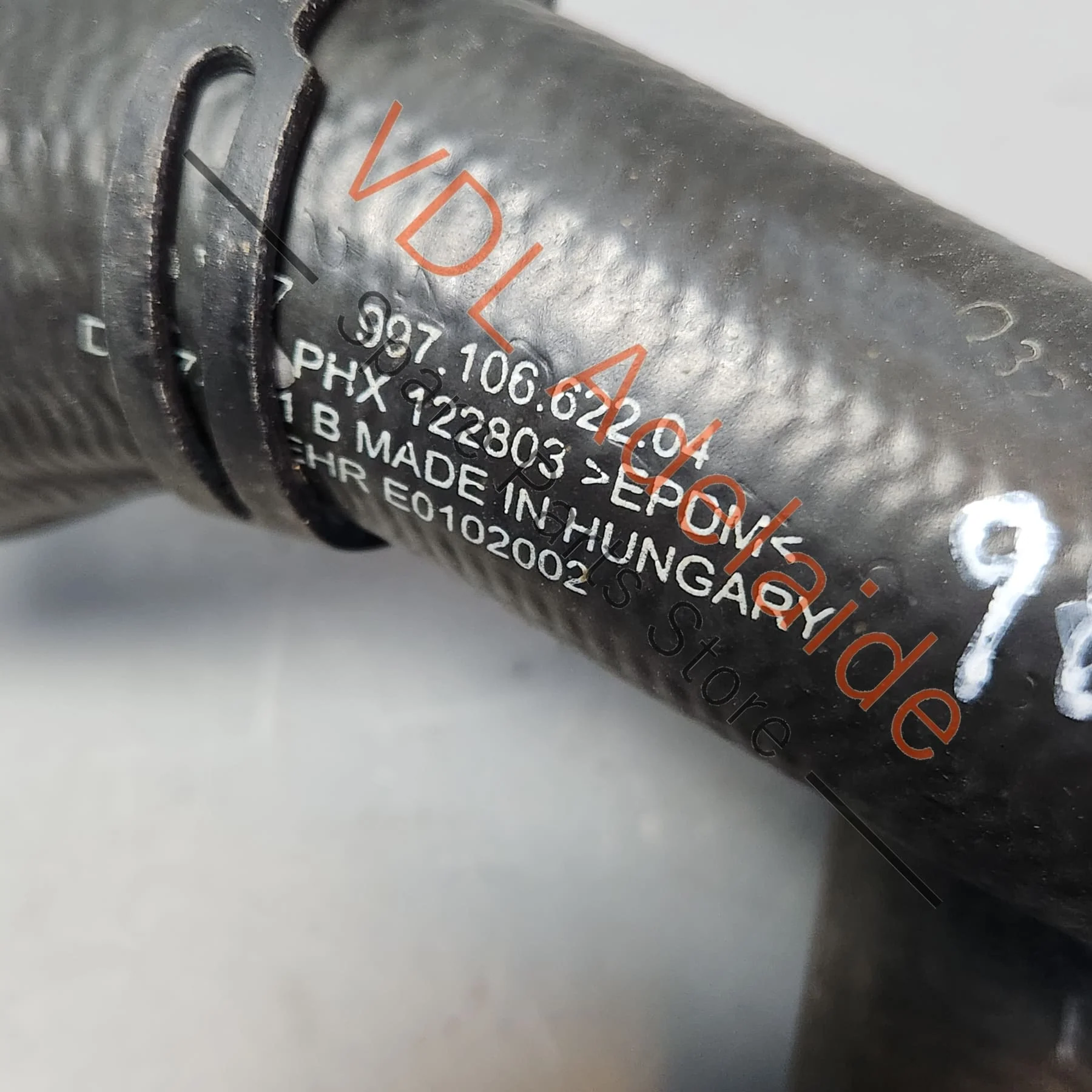 Porsche Cayman R Boxster Right Radiator Coolant Feed Hose Pipe Feed & Return 99710662204 99710662605 - Image 4