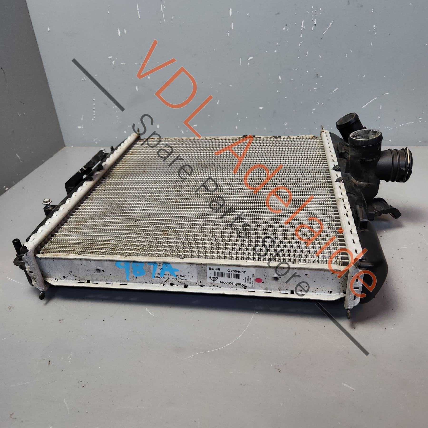Porsche Cayman Boxster 911 Carrera Right Side Radiator - Image 3