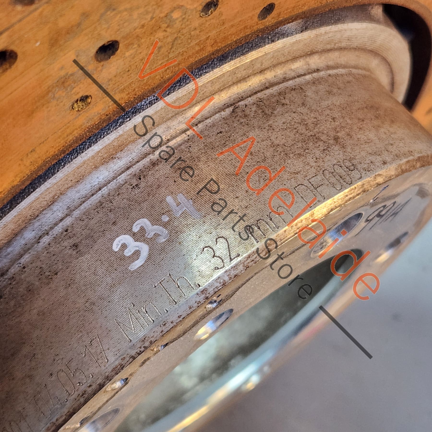 Porsche 991 981 Left Front Disc Brake Rotor 330mm x 34mm 9P1615301 - Image 7