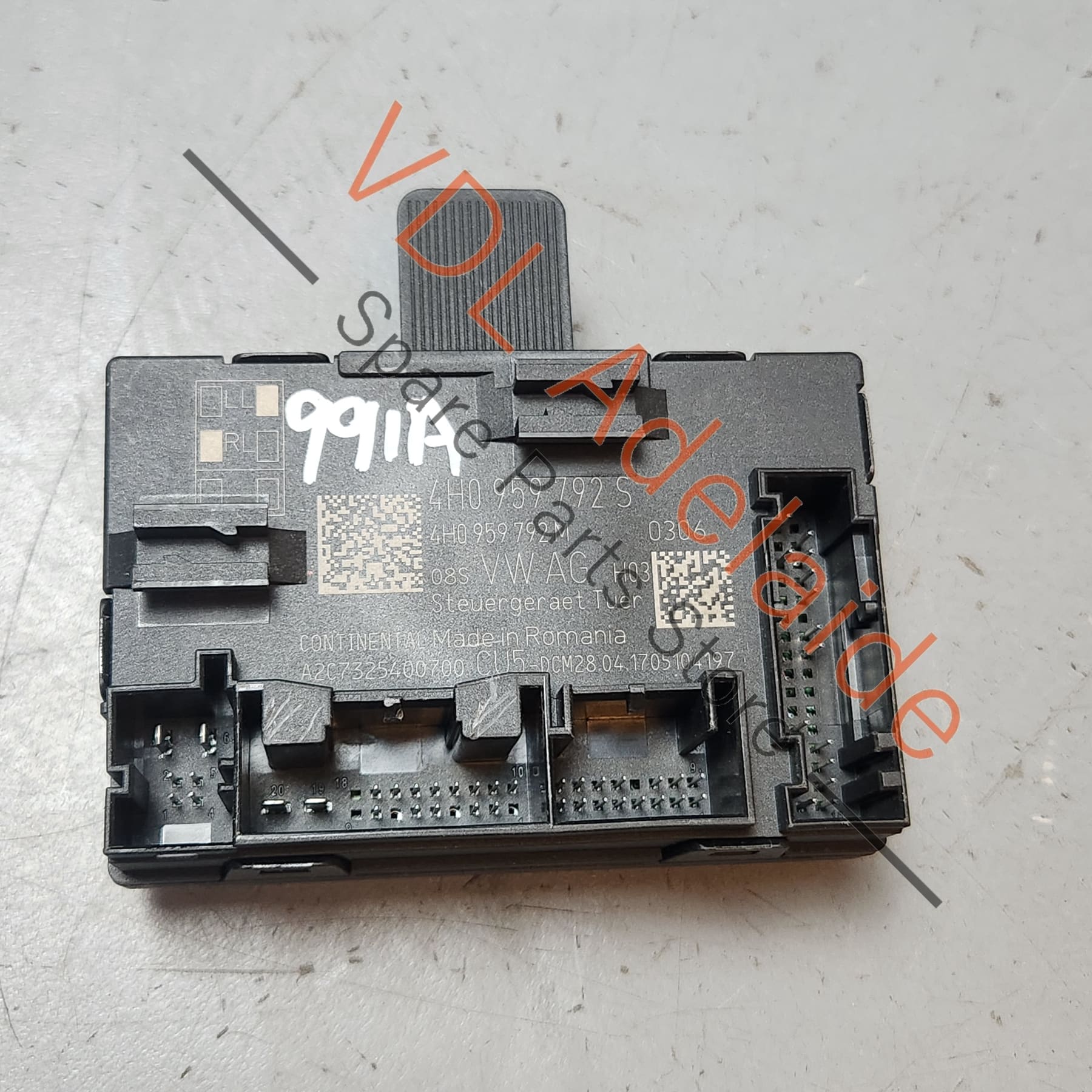 Porsche 911 991.2 Door Control Module Front Passenger Side 4H0959792S