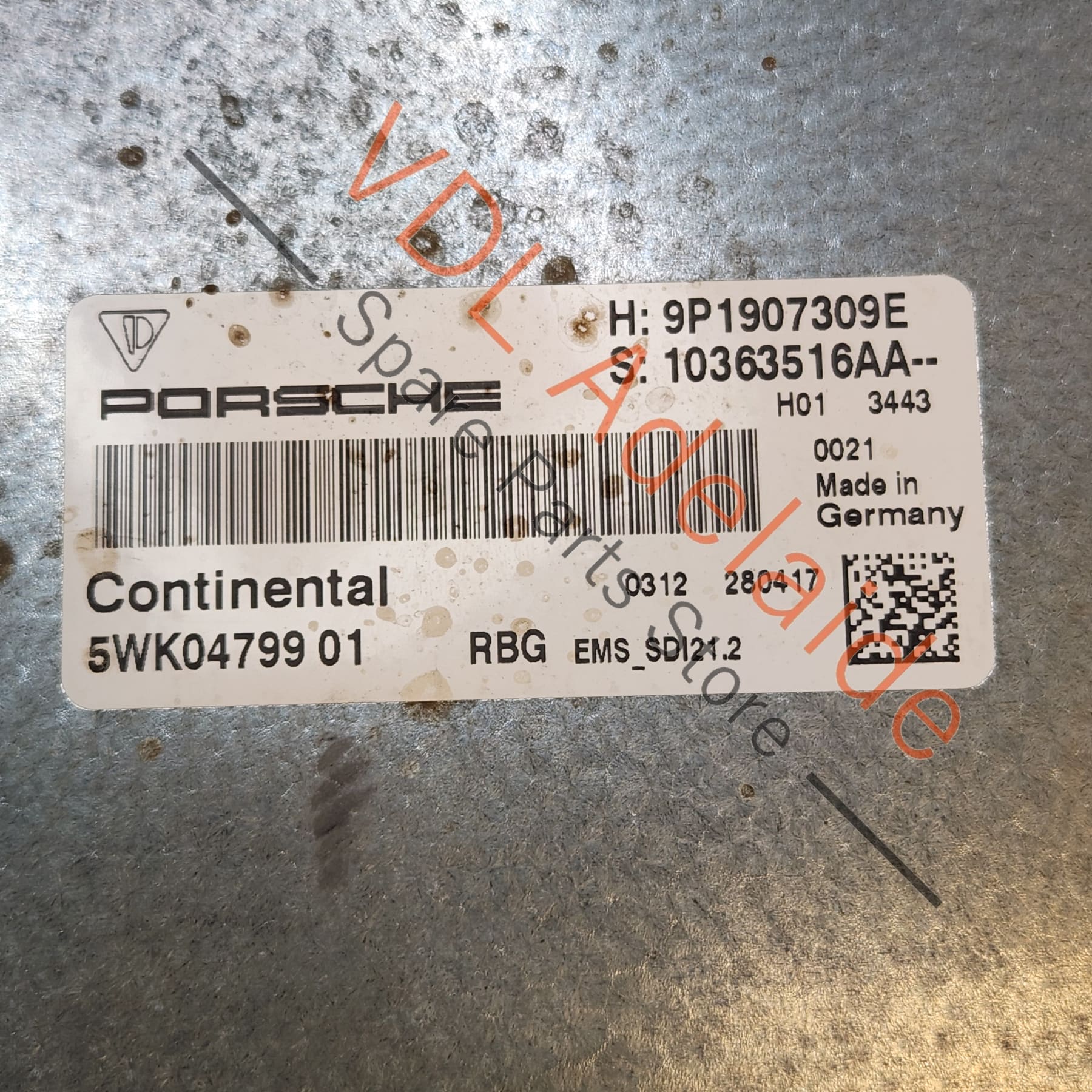 Porsche 911 991.2 GTS 3.0 T DME Engine Control Module ECU 9P1907309B 309kw - Image 5