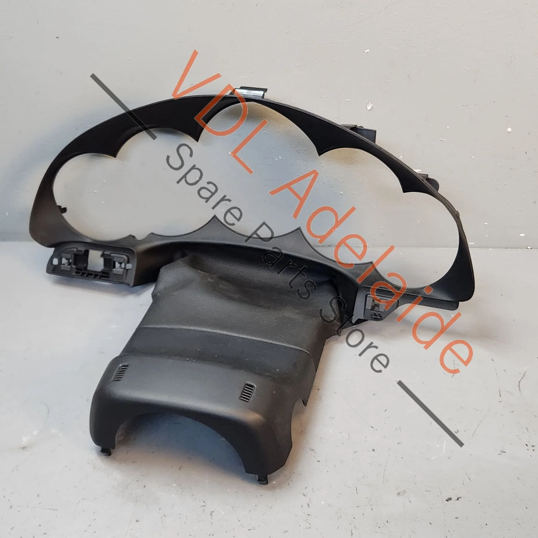 Porsche 911 Dashboard Instrument Cluster Trim with Black Leather
