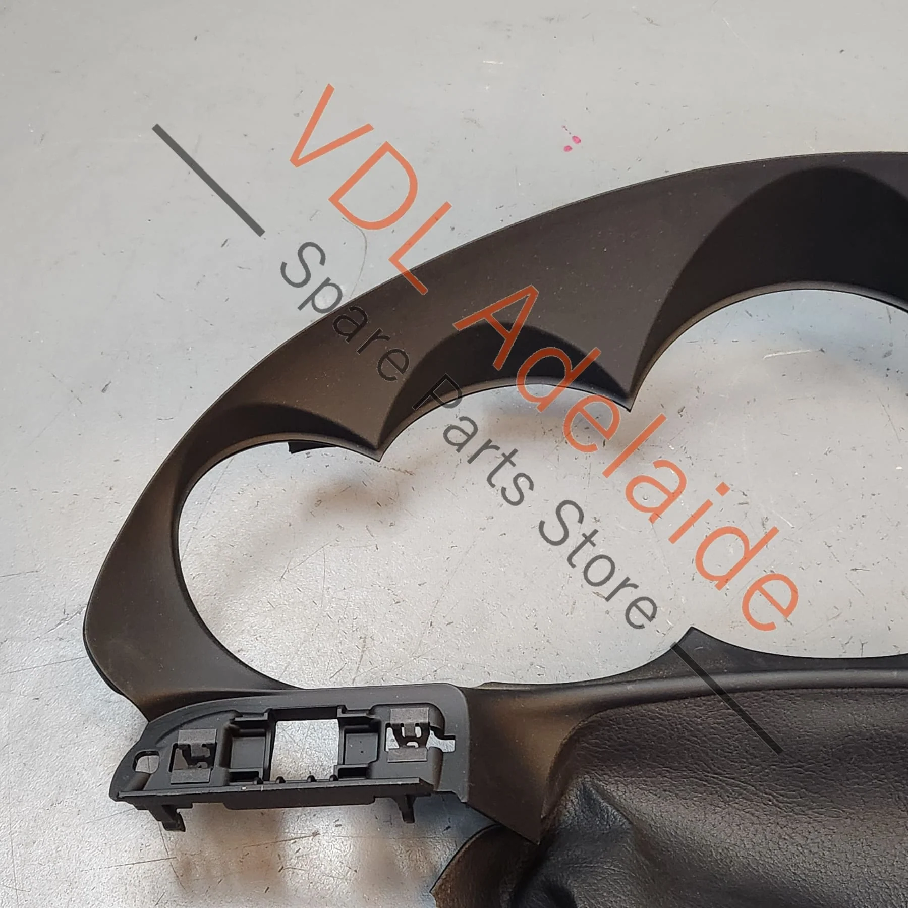 Porsche 911 Dashboard Instrument Cluster Trim with Black Leather - Image 10