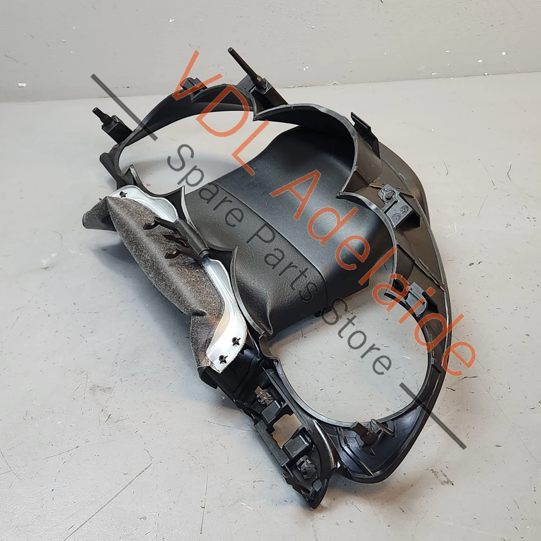 Porsche 911 Dashboard Instrument Cluster Trim with Black Leather - Image 3