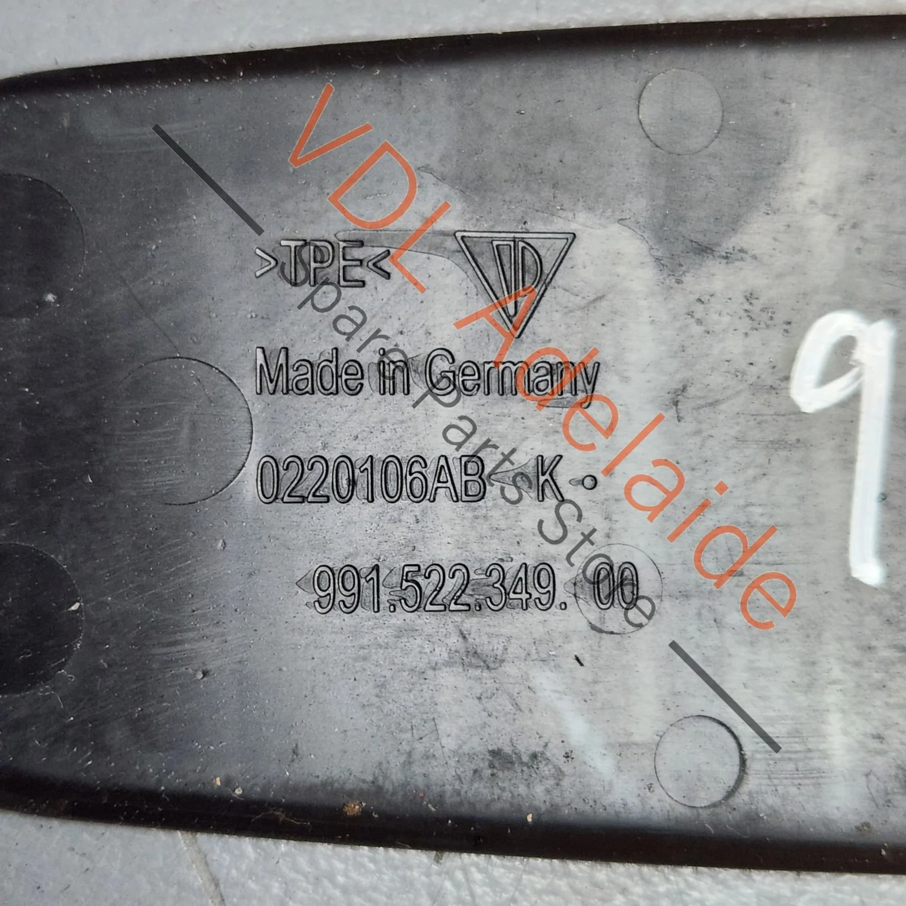 Porsche 911 Rear Seat Console Inlay Rubber 99152234900 - Image 5