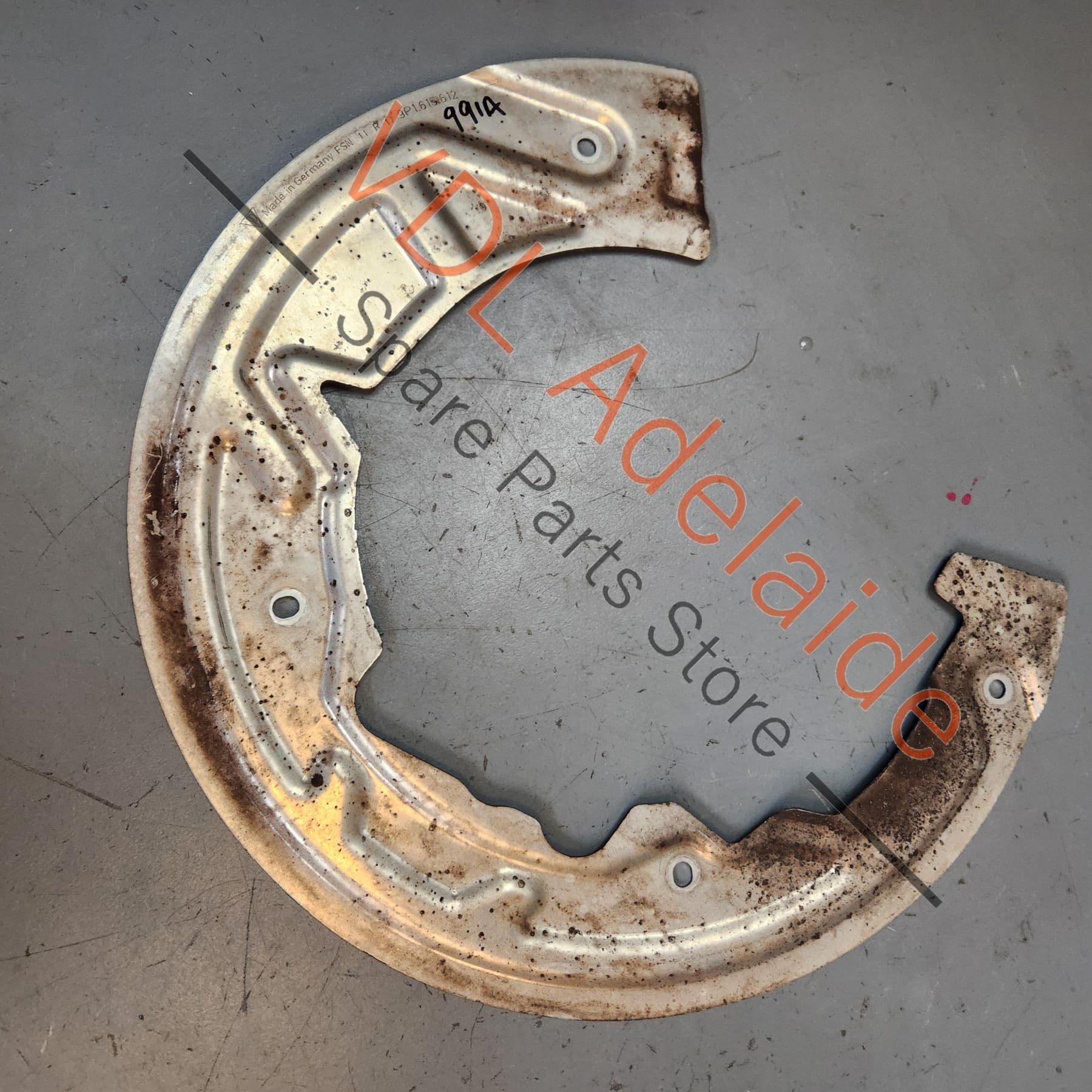Porsche 911 RHS Right Rear Brake Dust Sheld Cover 9P1615612 - Image 5
