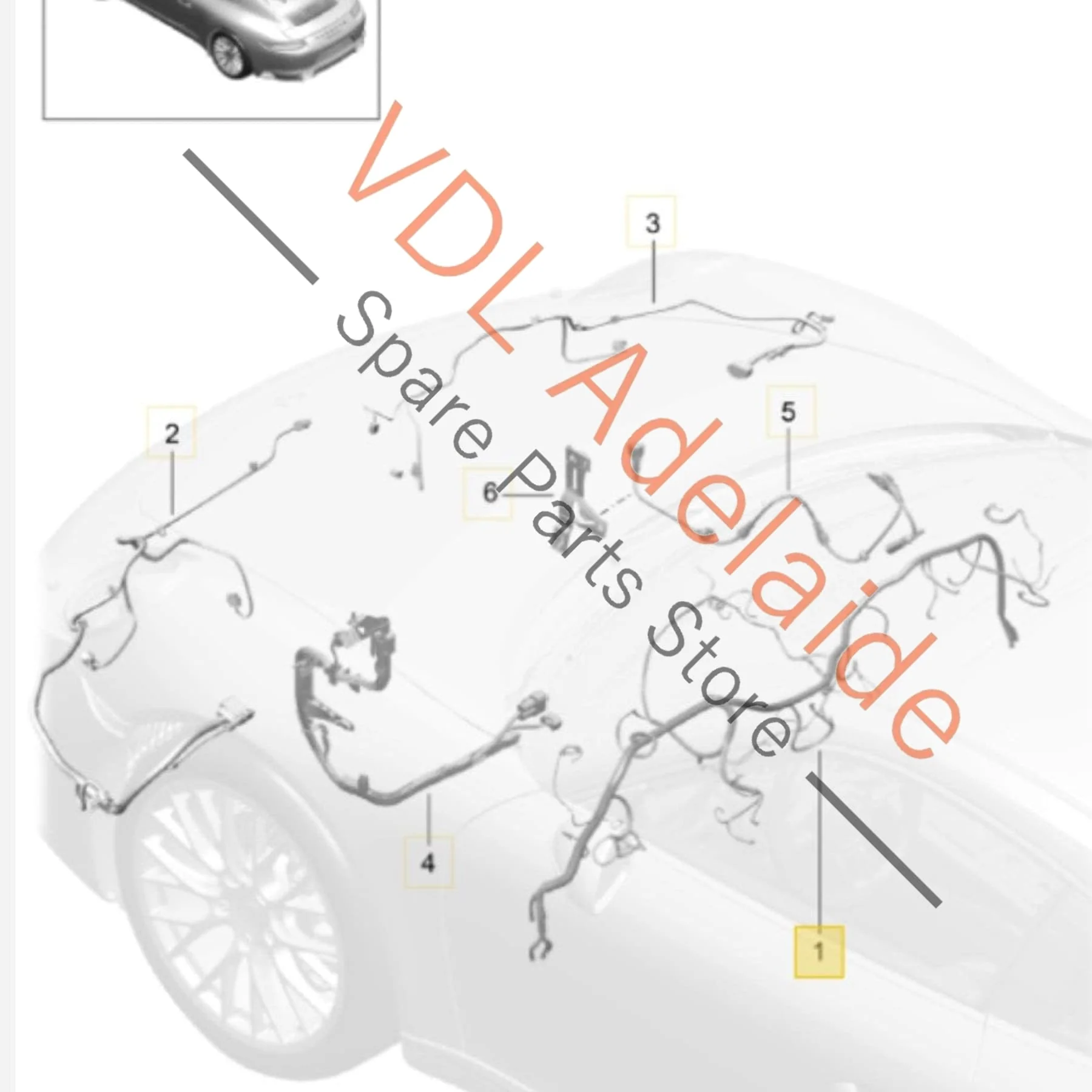 Porsche 911 991.2 Wiring Cable Harness Set for Dashboard Cockpit suit RHD 99161290200 - Image 2
