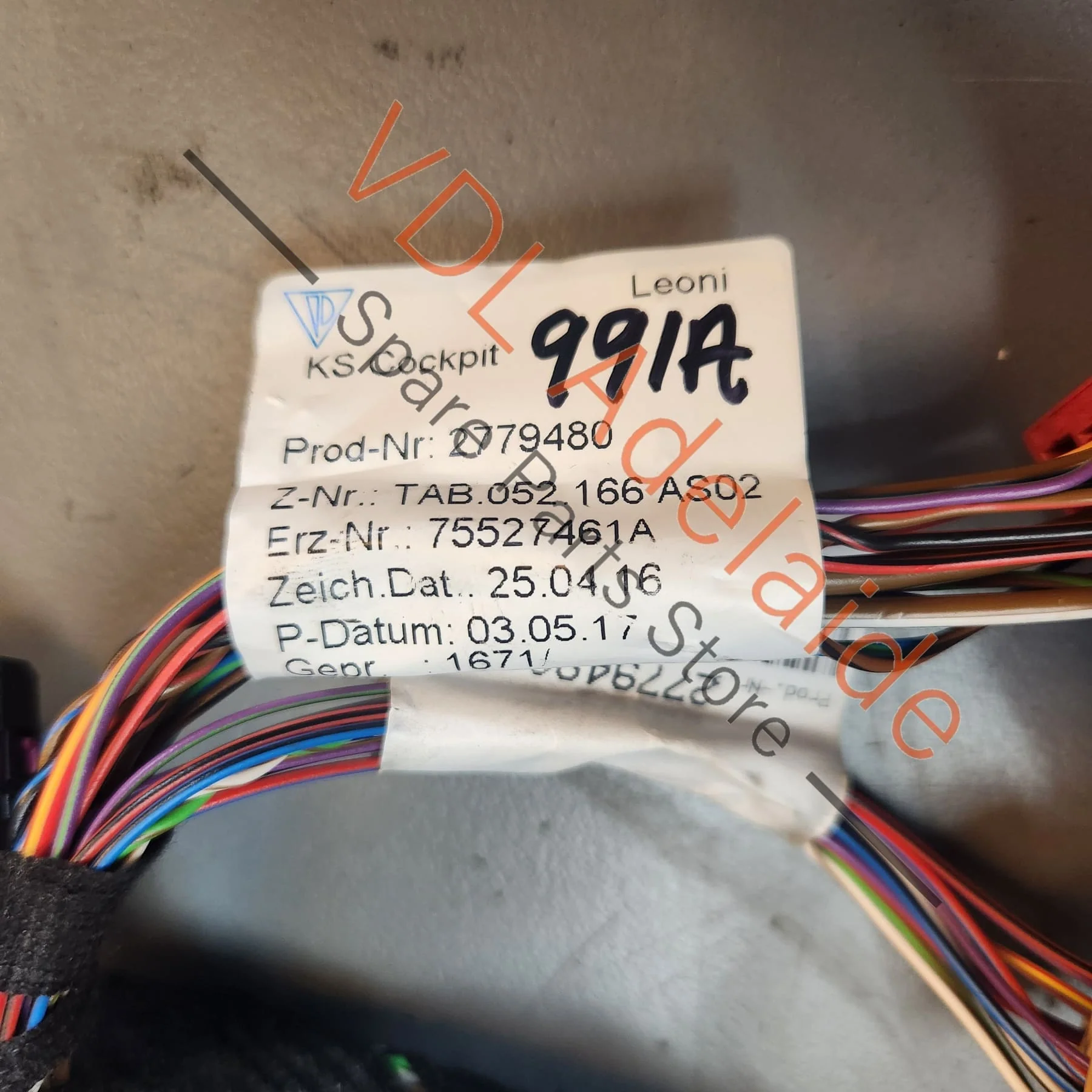 Porsche 911 991.2 Wiring Cable Harness Set for Dashboard Cockpit suit RHD 99161290200 - Image 7