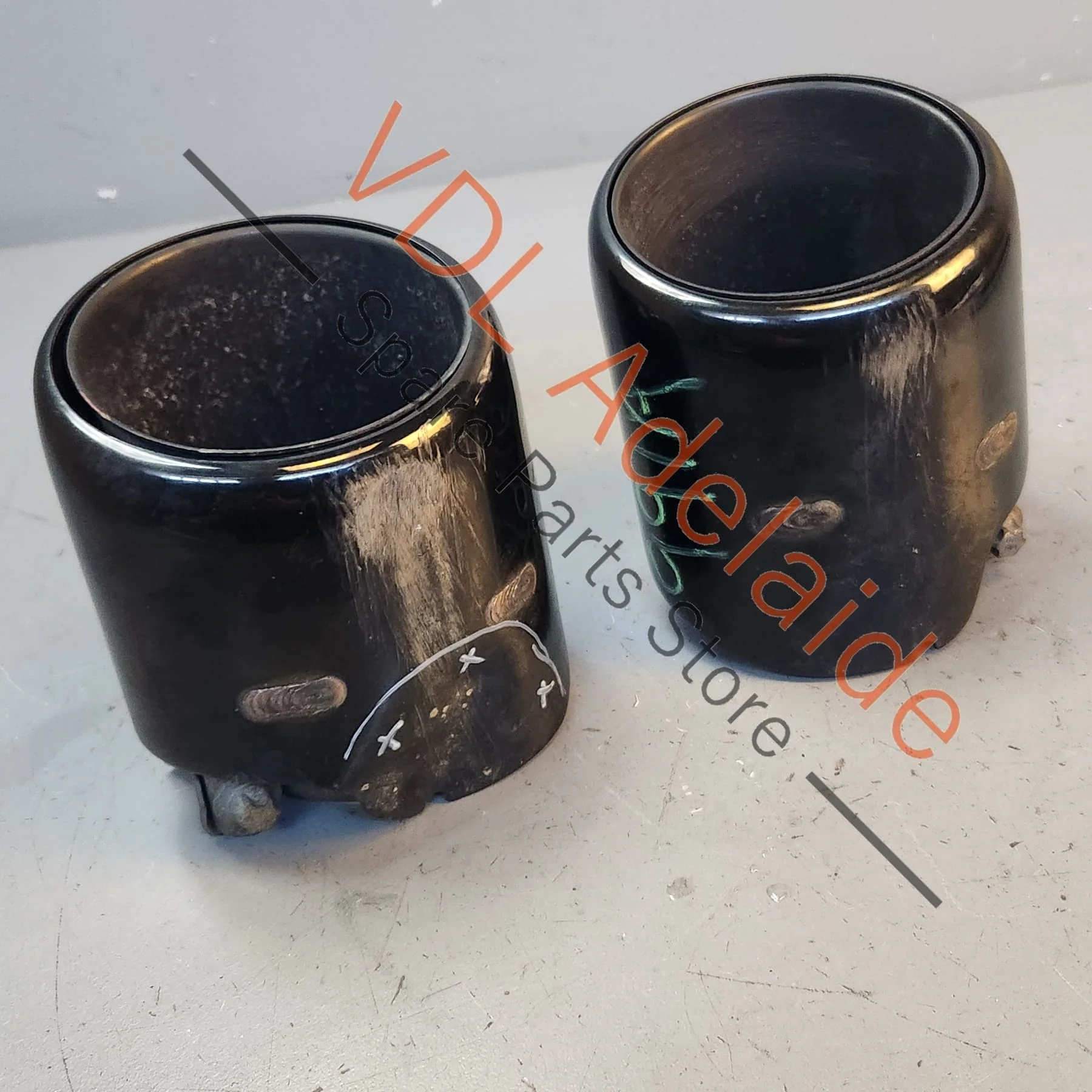 Porsche 911 GTS Exhaust Tips Outlet Tailpipe Black 9P1251187G 9P1251188G - Image 8