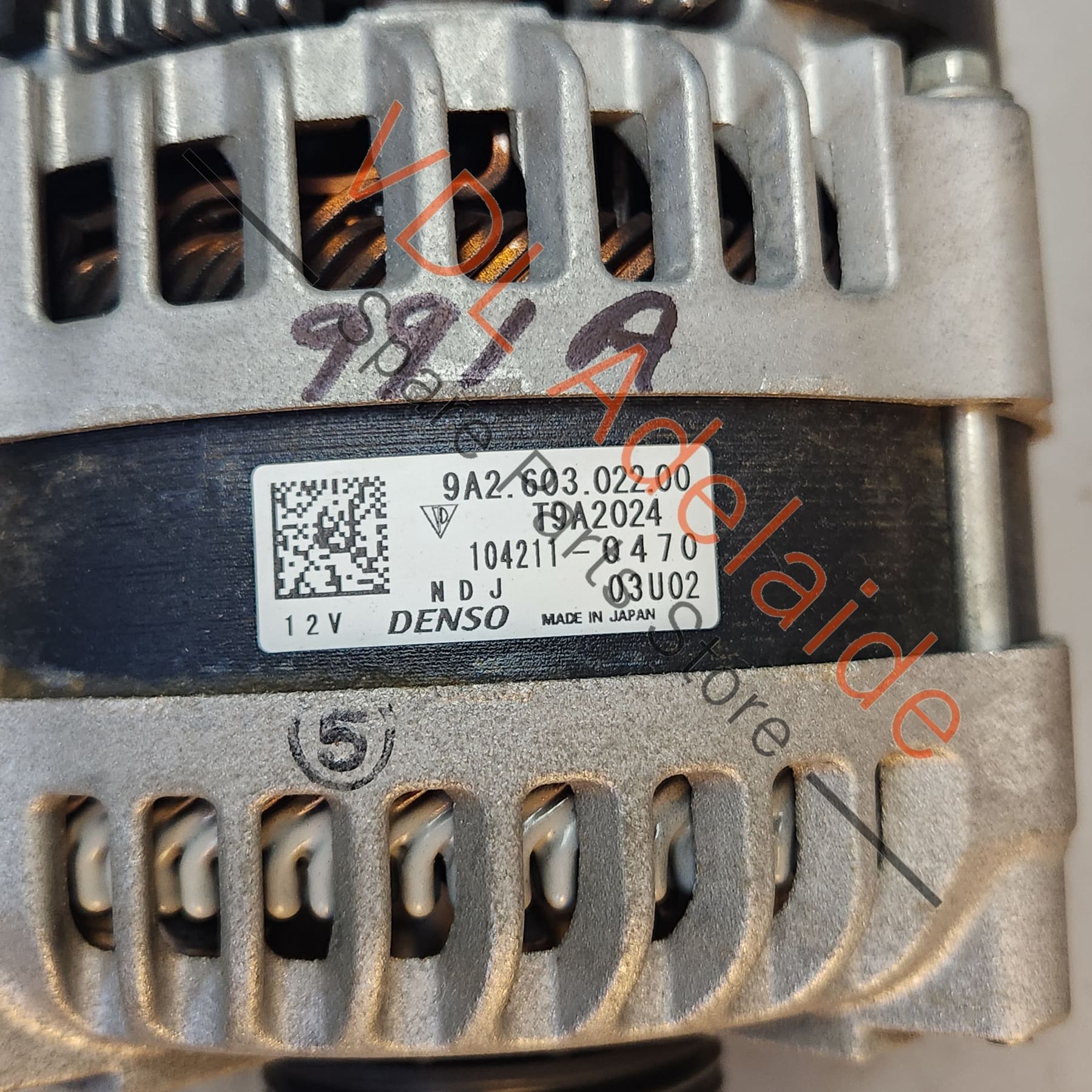 Genuine Porsche 911 Boxster Cayman Denso Alternator 9A260302200 0PB903021 - Image 3