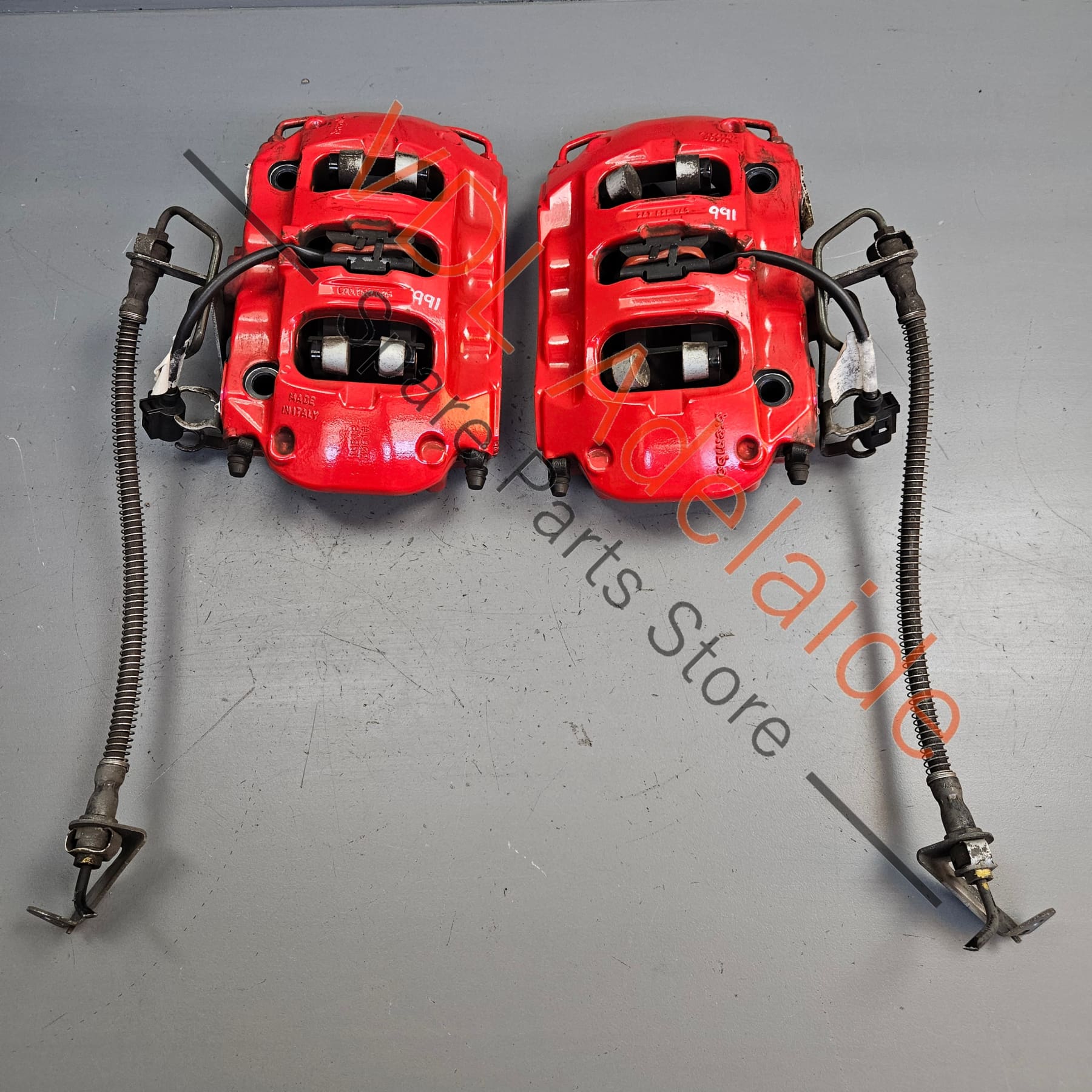 Porsche 911 991 Brembo 4 piston Rear Brake Caliper Set Pair 99135242314 99135242414 - Image 4