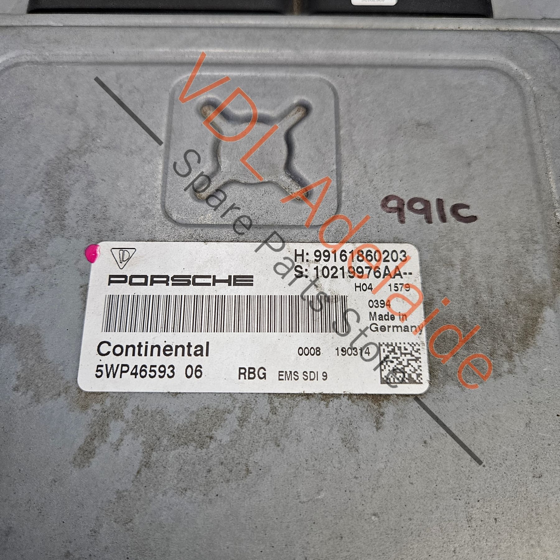 Porsche 911 991.1 3.8L DME Engine ECU Controller 99161860203 5WP4659306 - Image 2