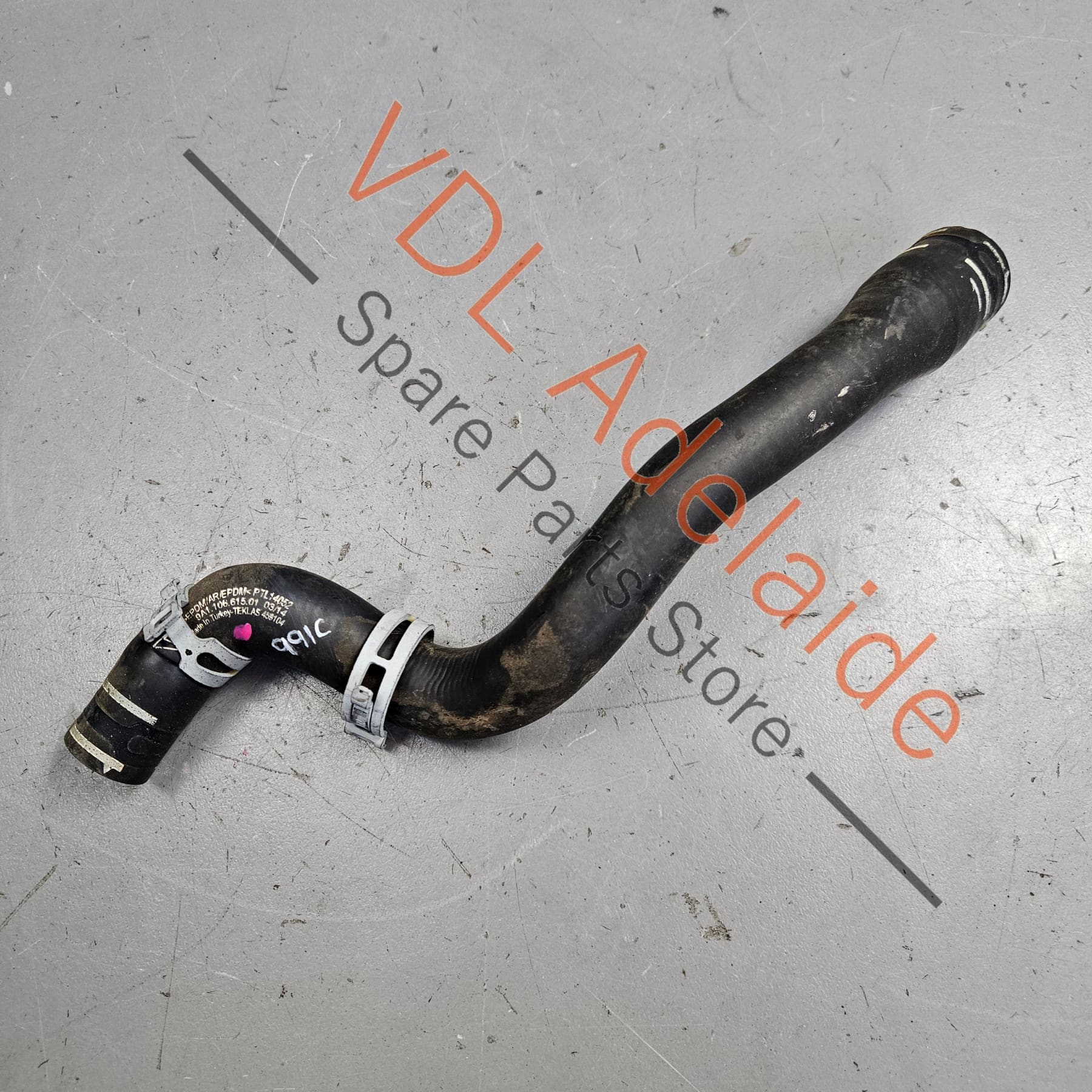 Porsche 911 991 Heat Exchanger Coolant Hose Pipe 9A110661501