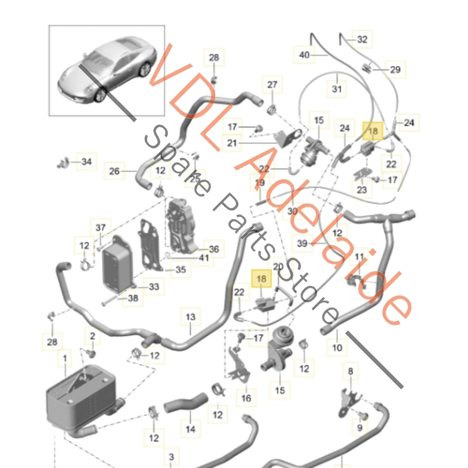 Porsche 911 Gearbox Changeover Solenoid Valve 7PP906283AA - Image 2