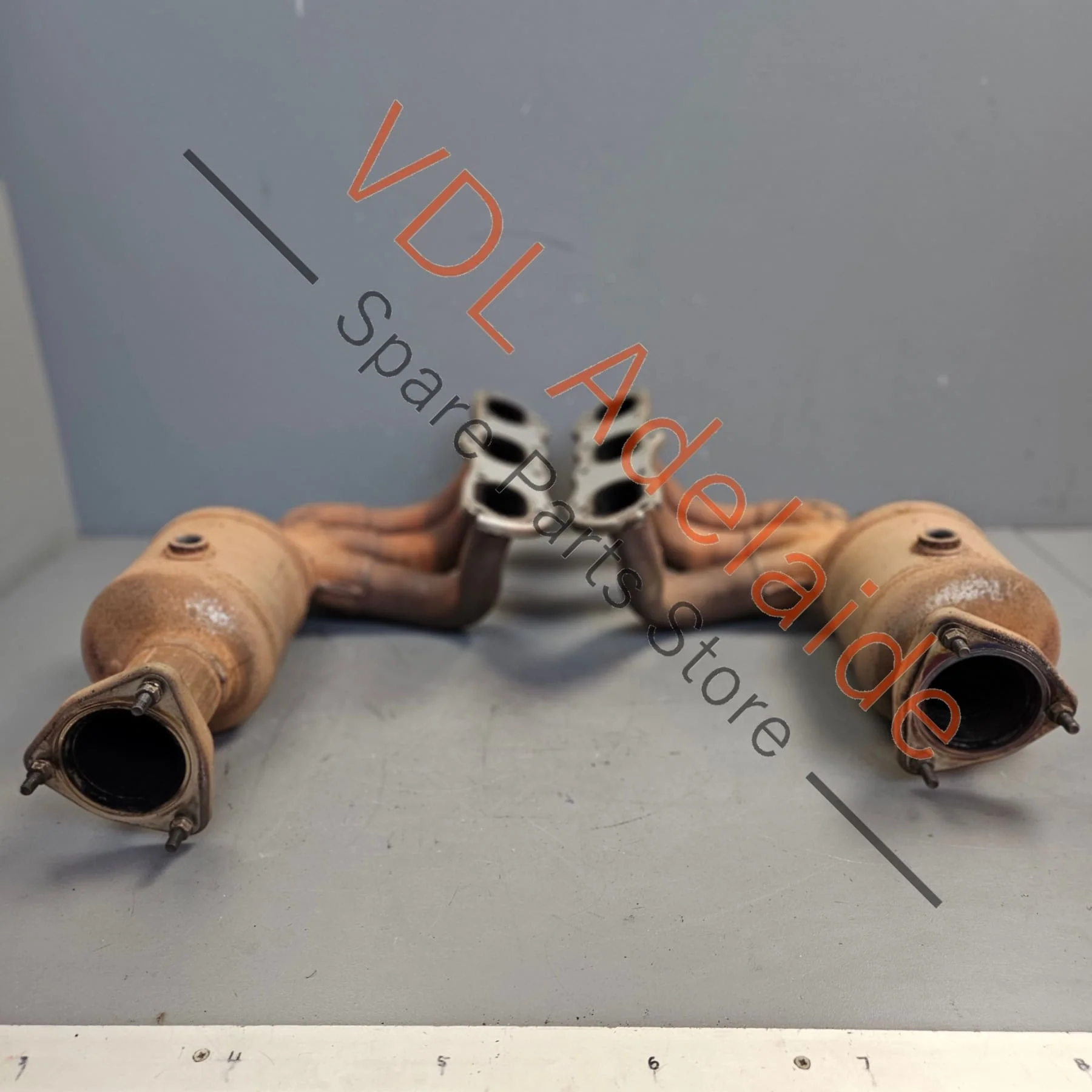 Porsche 911 991.1 3.8L Catalytic Converter Set Genuine OEM 99111341104 99111341204 - Image 10