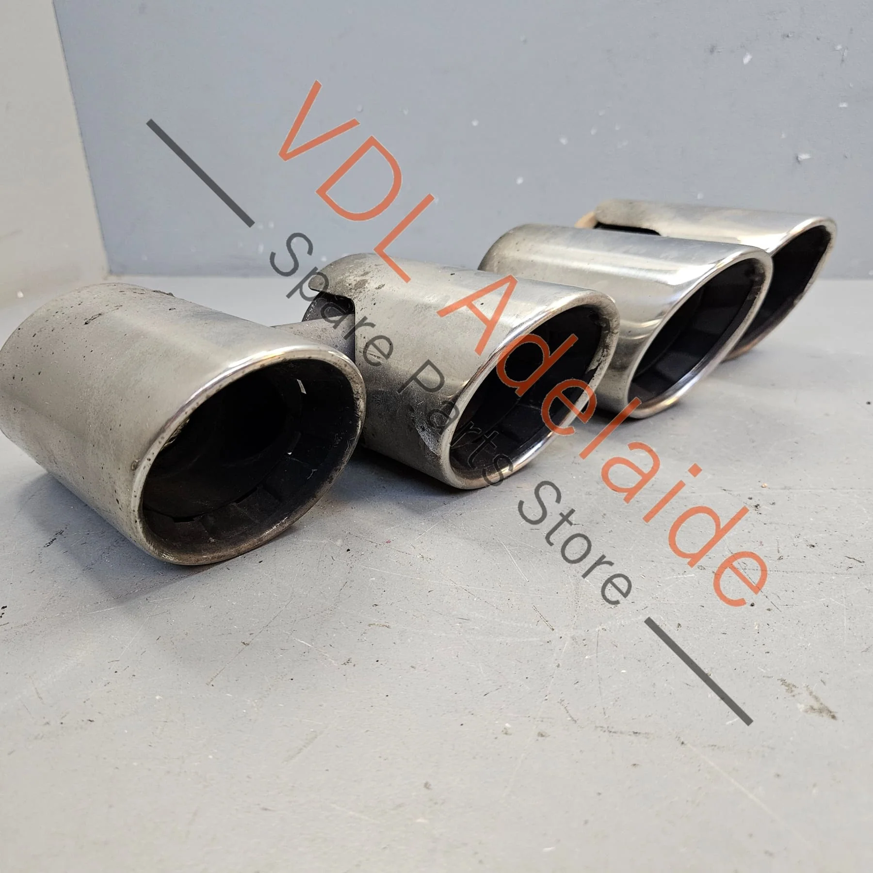 Porsche 911 Carrera S Quad Sport Exhaust Tail Pipe Set 99111146605 99111146505