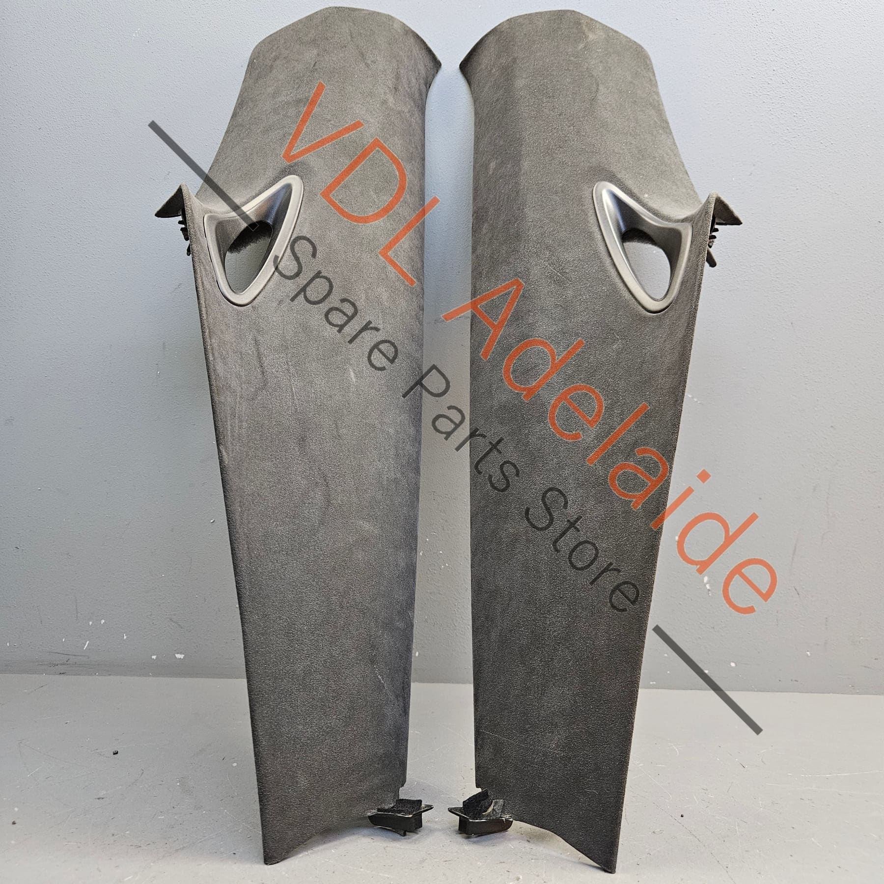 Porsche 911 991 Coupe C Pillar Interior Trim Set Alcantara Left 99155518701 2W0 and Right 99155518801 2W0