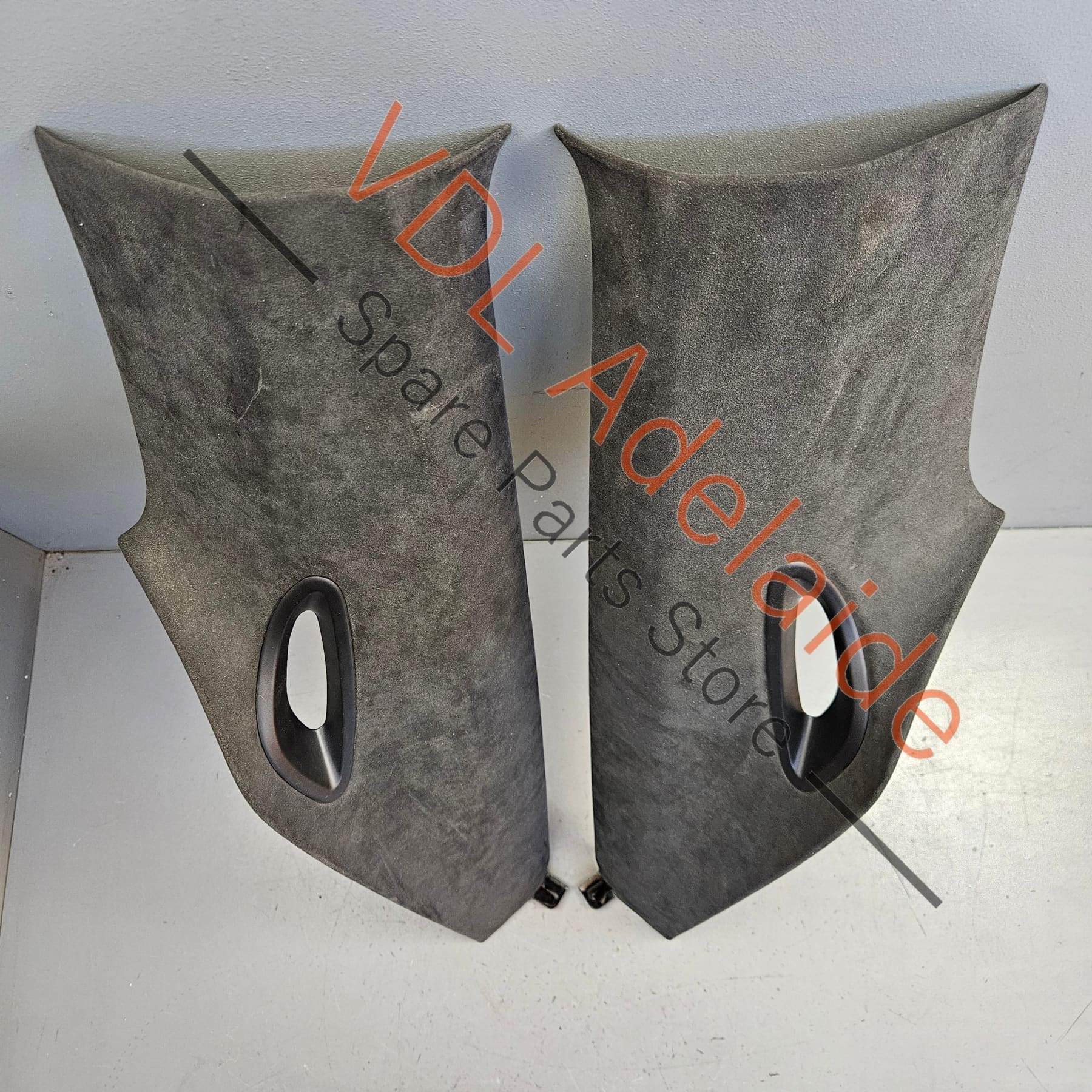 Porsche 911 991 Coupe C Pillar Interior Trim Set Alcantara Left 99155518701 2W0 and Right 99155518801 2W0 - Image 3