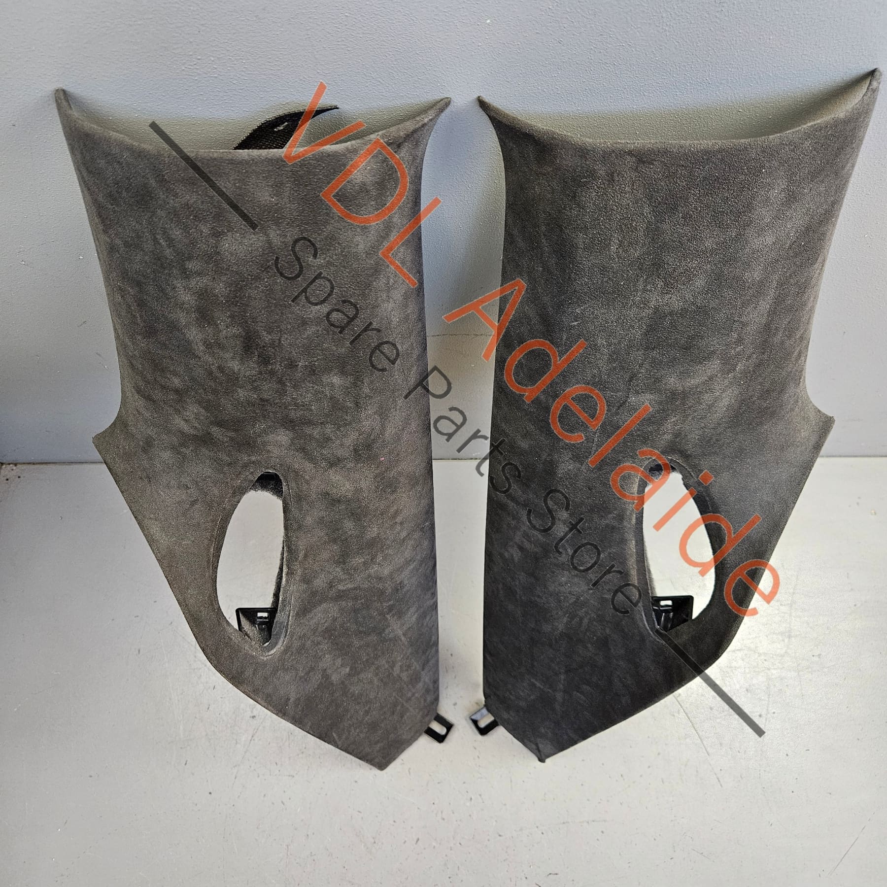 Porsche 911 991 Coupe C Pillar Interior Trim Set Alcantara Left 99155518701 2W0 and Right 99155518801 2W0 - Image 2