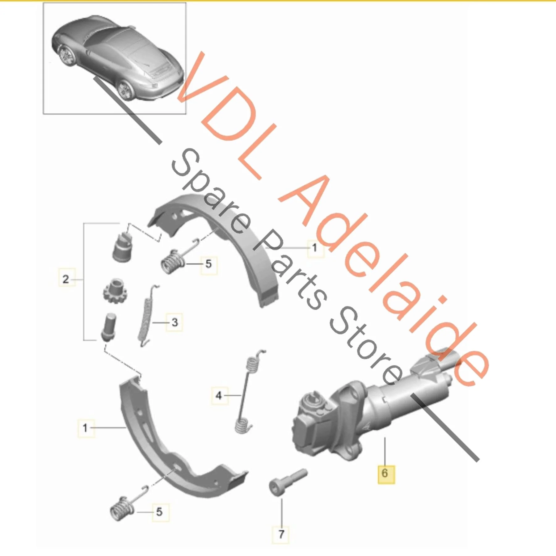 Porsche 911 991 Right Rear Electric Parking Brake Servomotor Servo 97035209205 298609404 - Image 2