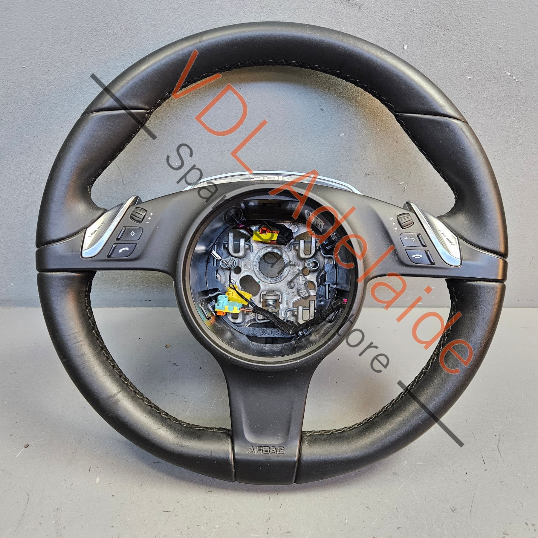 Porsche 911 991 Black Leather Multifunction Steering Wheel for PDK Auto 99134780373