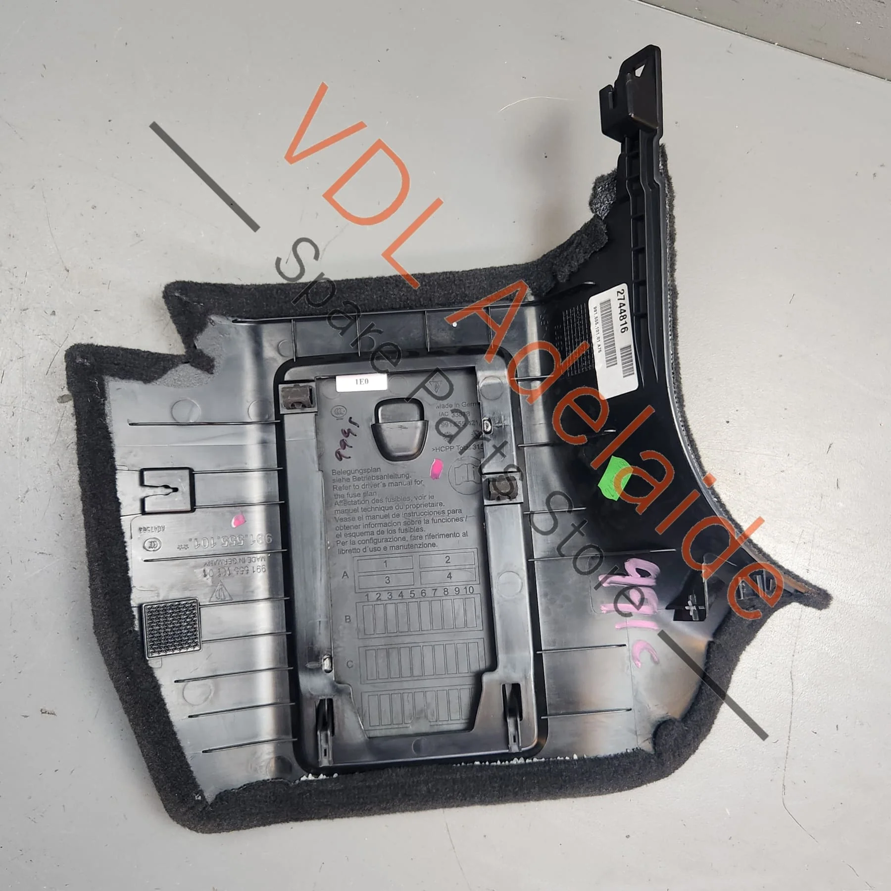 Porsche 911 991 Front Left A Pillar Interior Footwell Trim 99155510101 A75 - Image 4