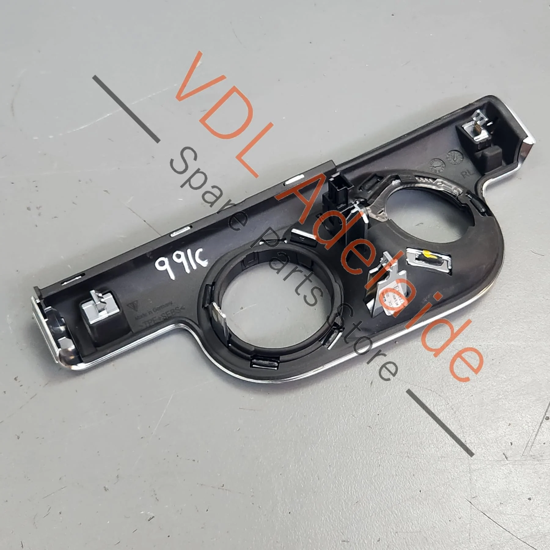 Porsche 911 991 Trim for Light Switch Galvano Silver Chrome 99155238202 V08 - Image 3