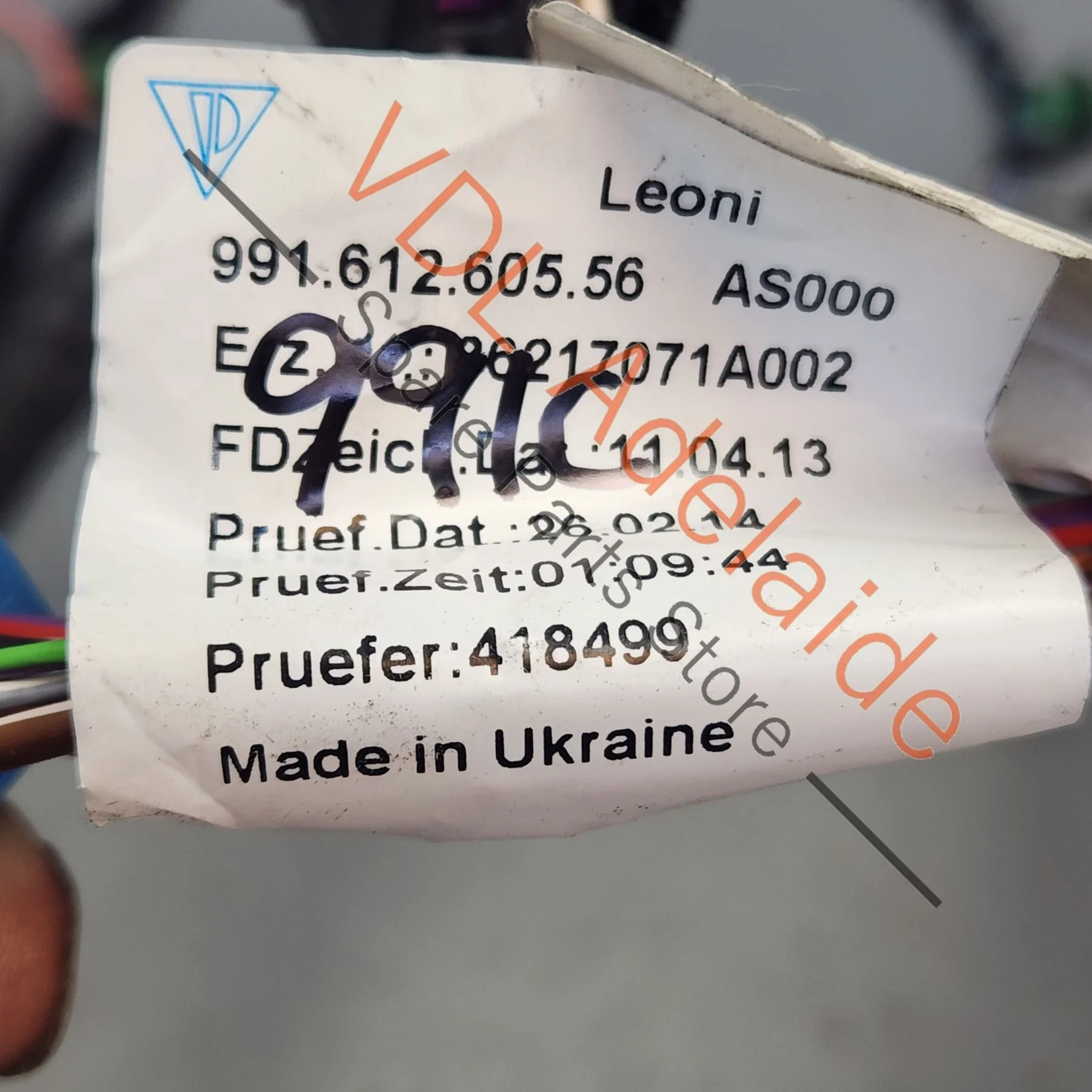 Porsche 911 991 LHS Left Door Wiring Harness 99161261356 99161260556 - Image 2