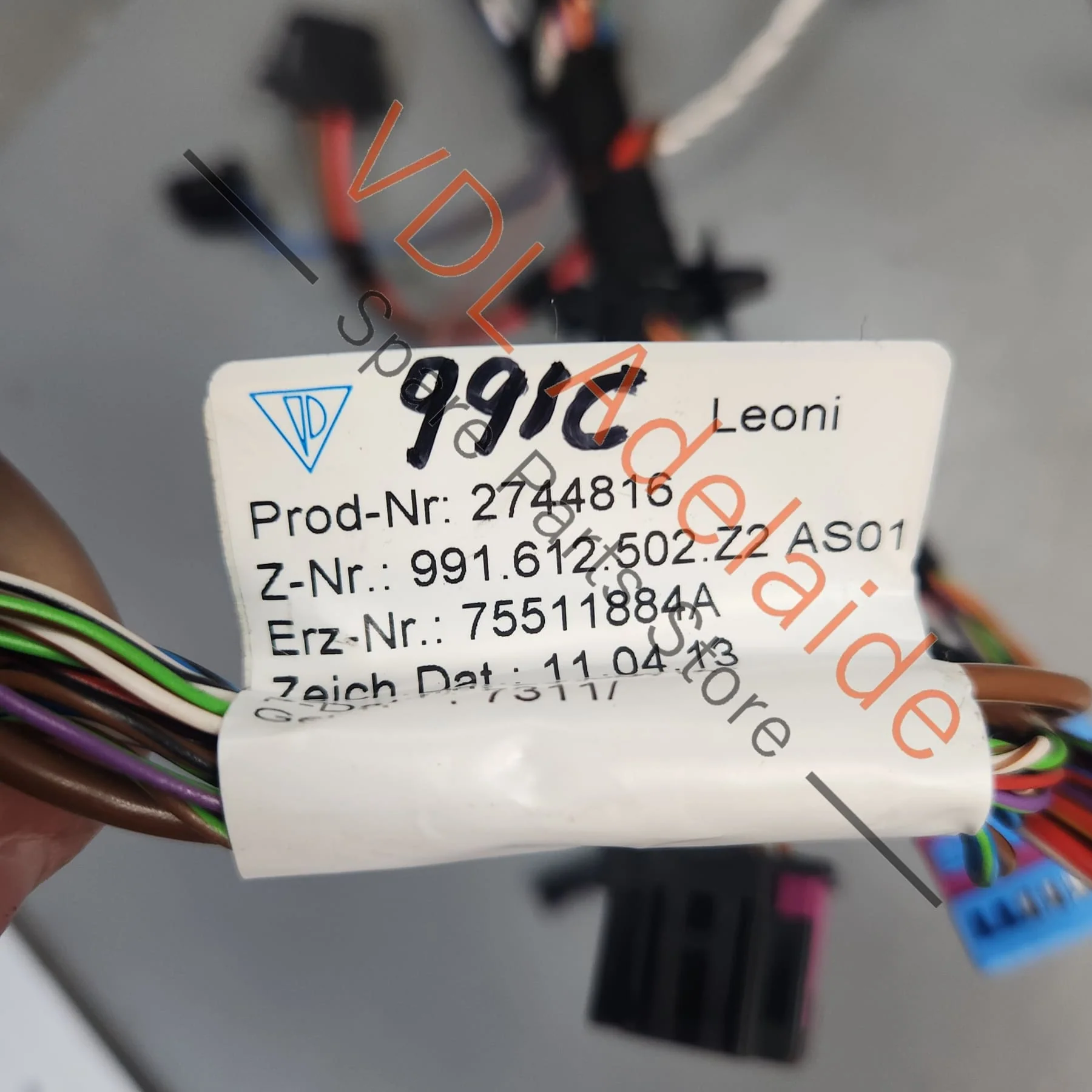 Porsche 911 991.1 RHD Dashboard Dash Wiring Harness Cable 99161290200 991612502Z2 - Image 4