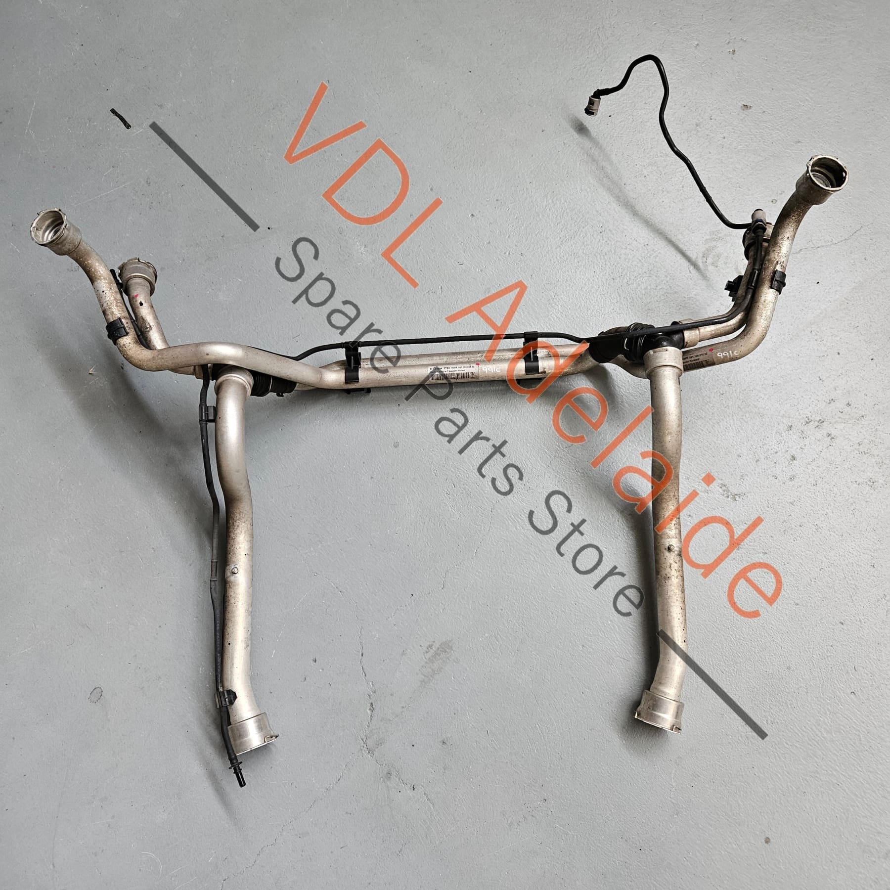 Porsche 911 991 Front Radiator Coolant Pipe Set 99110675103 99110675203 99110671102 99110672002 - Image 8
