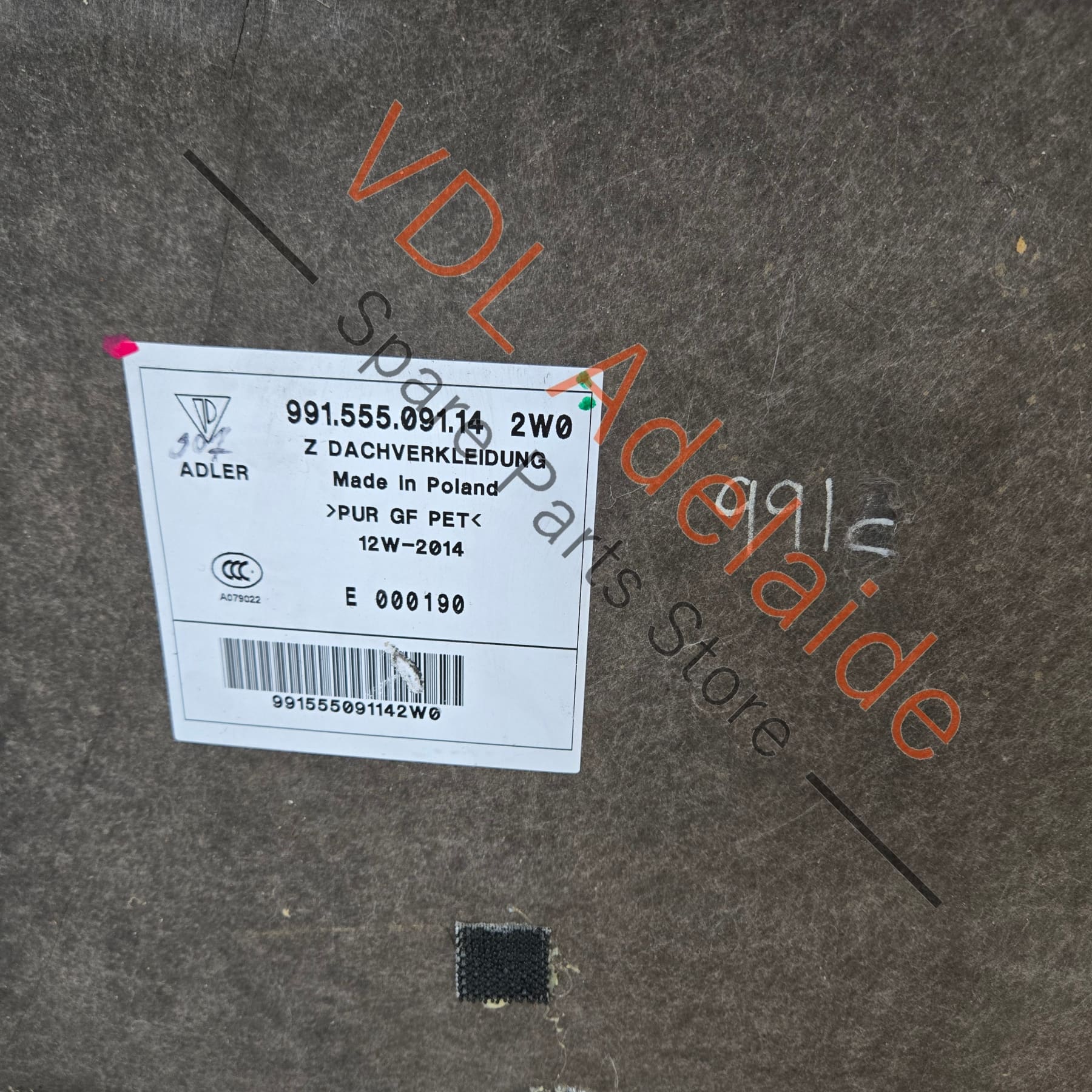 Porsche 911 991 Alcantara Roof Liner Lining 99155509126 99155509114 Genuine OEM - Image 8