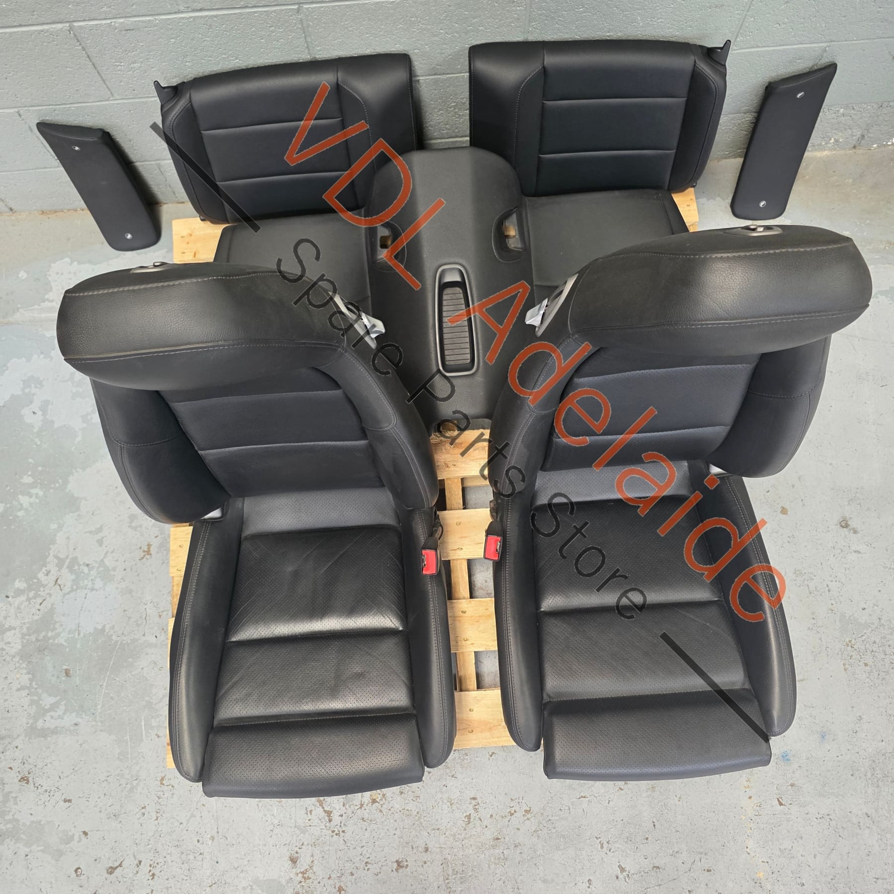 Porsche 911 991.1 Black Leather Seat Set 14 Way Adjust Electric Heated - Image 2