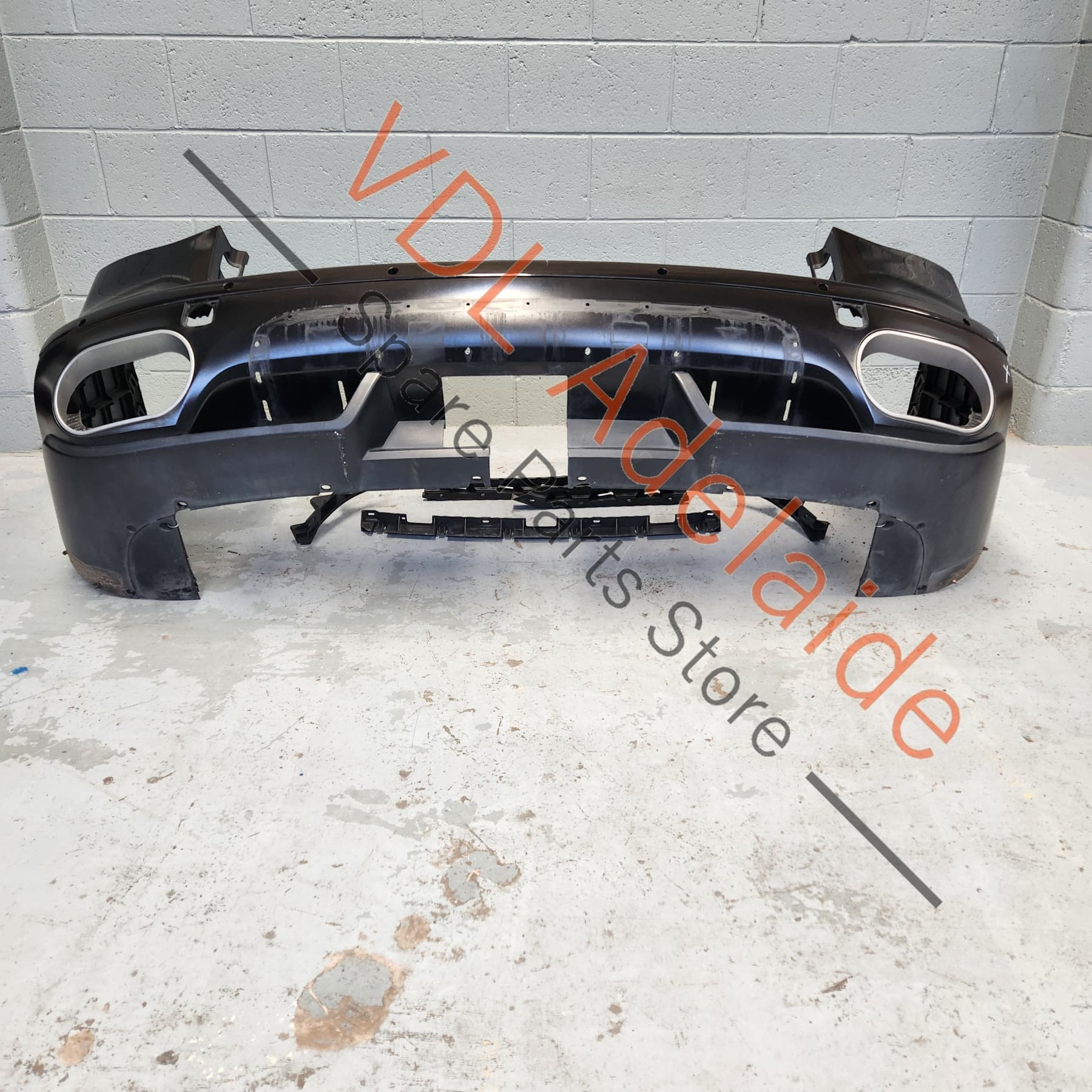 Porsche Cayenne 9PA 955 957 Turbo Rear Bumper Complete Assembly w Diffuser & Guides - Image 2