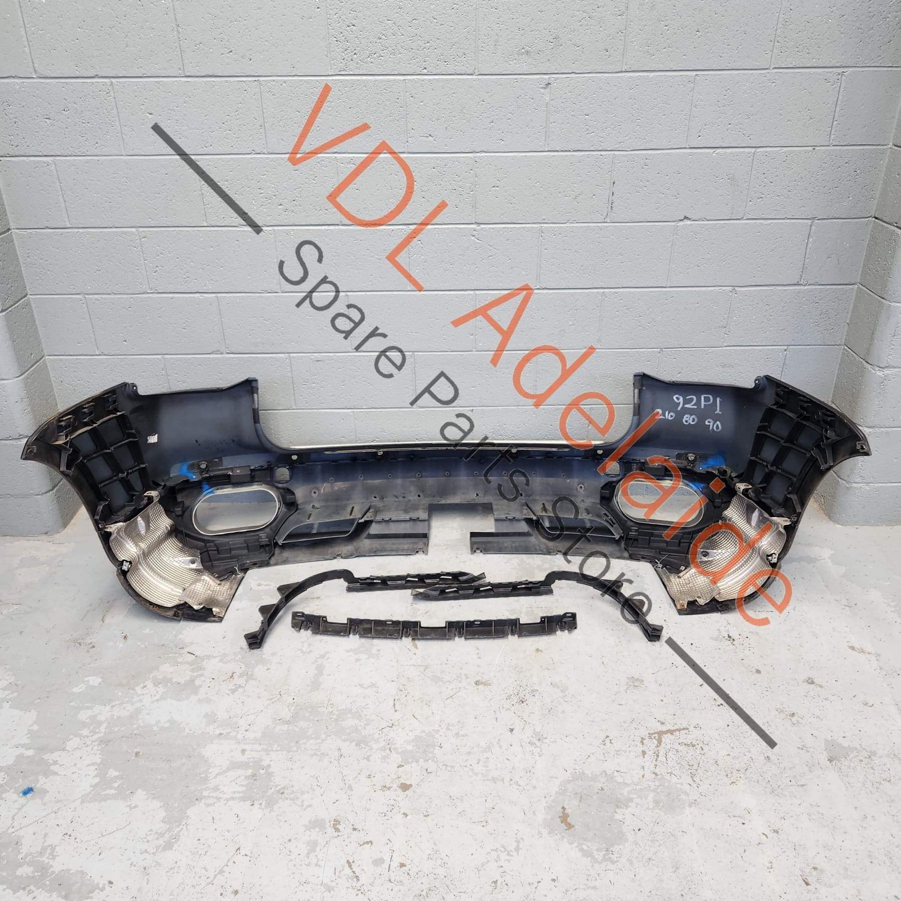Porsche Cayenne 9PA 955 957 Turbo Rear Bumper Complete Assembly w Diffuser & Guides - Image 3
