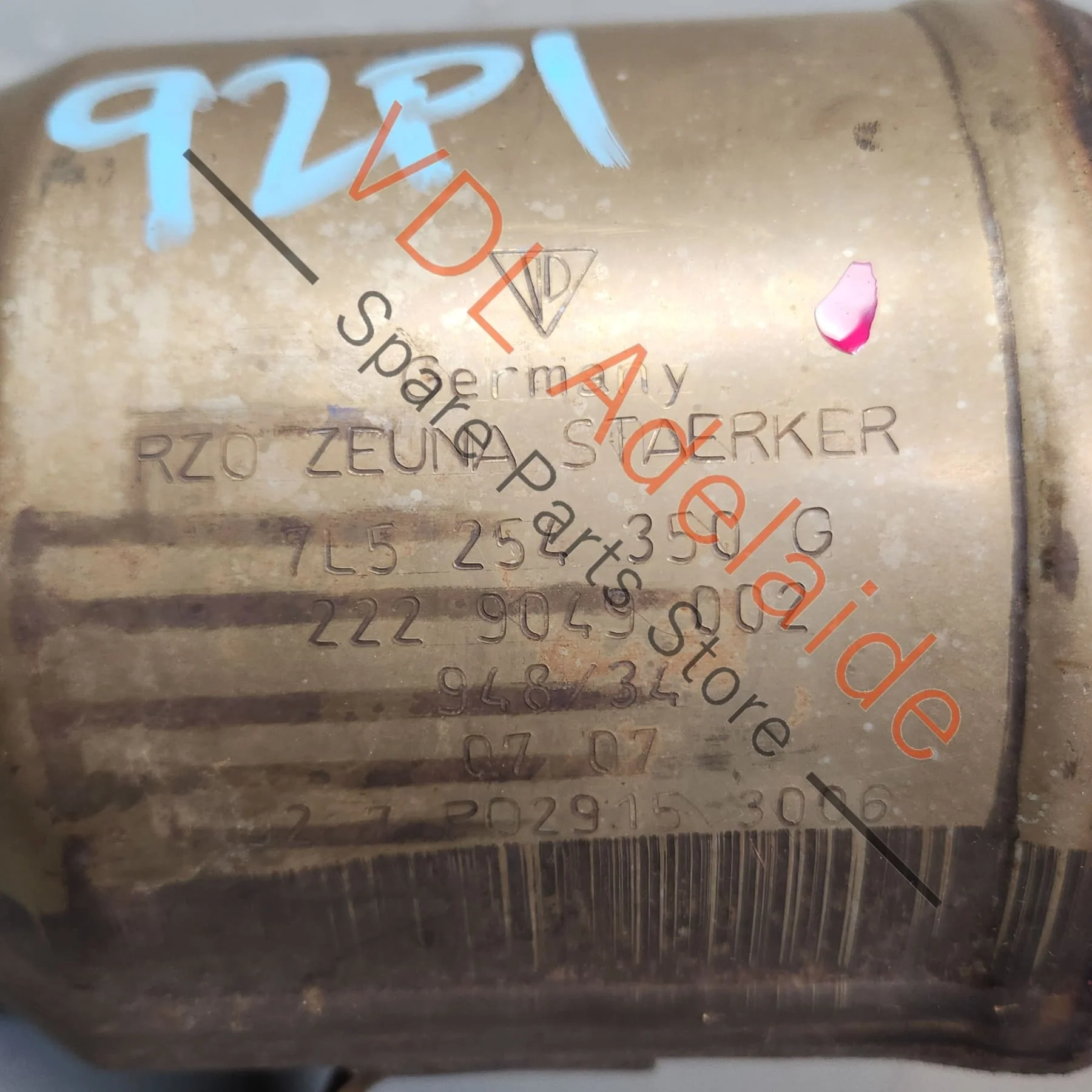 Porsche Cayenne 9PA 955 957 Right Exhaust Pre Cat Catalytic Converter - Image 2