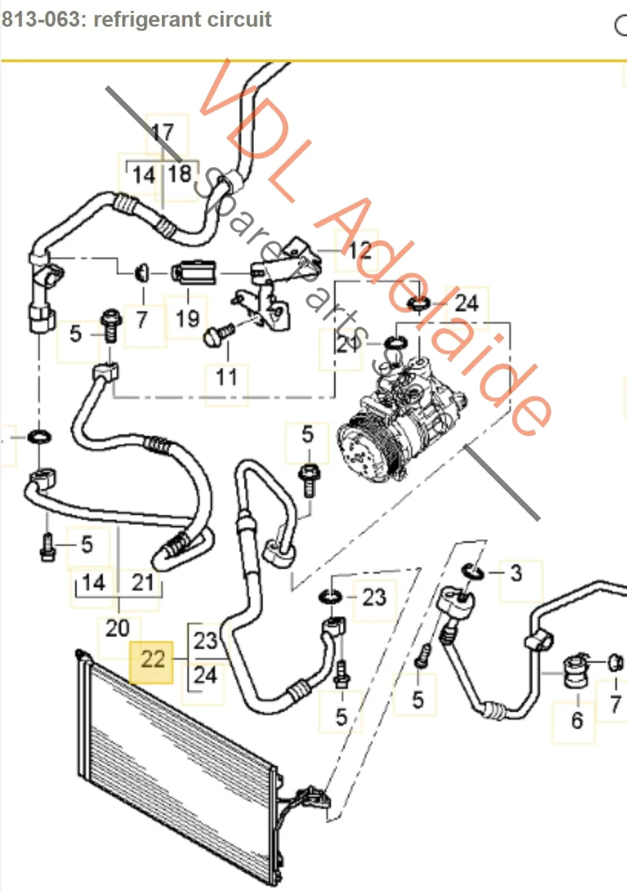 Porsche Cayenne 9PA 955 957 AC Hose Pipe 7L5820721 - Image 2