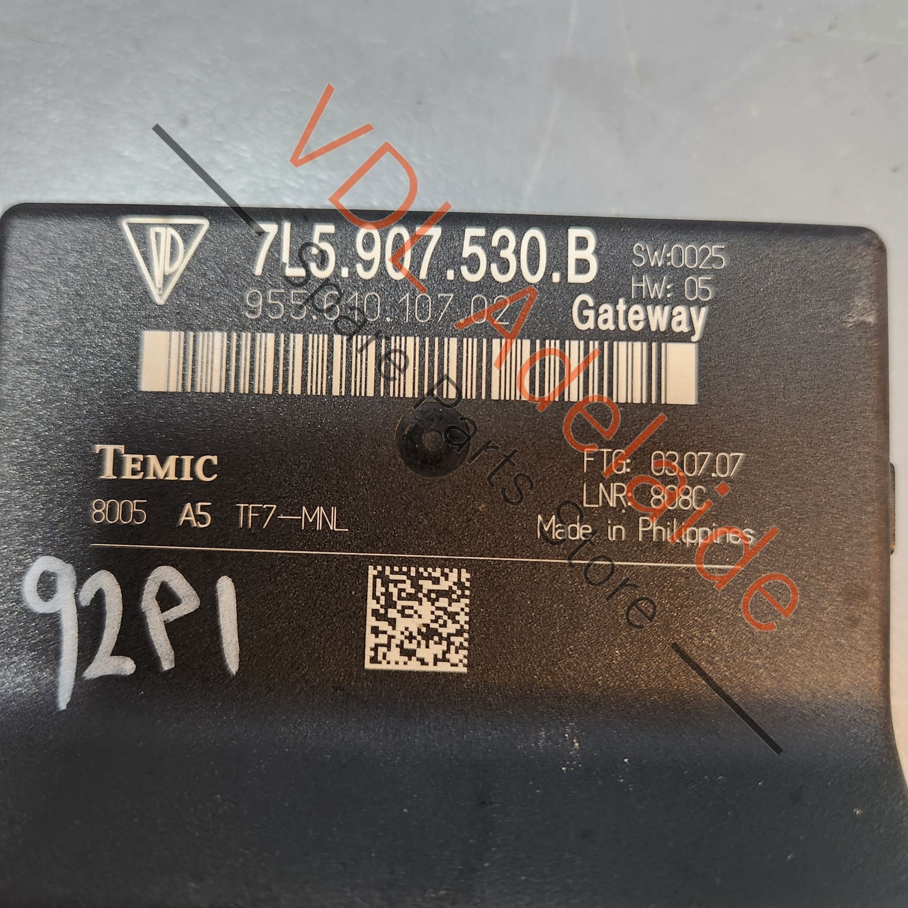 Porsche Cayenne 9PA 955 957 CGW Gateway Control Unit Module 95561012702 - Image 2