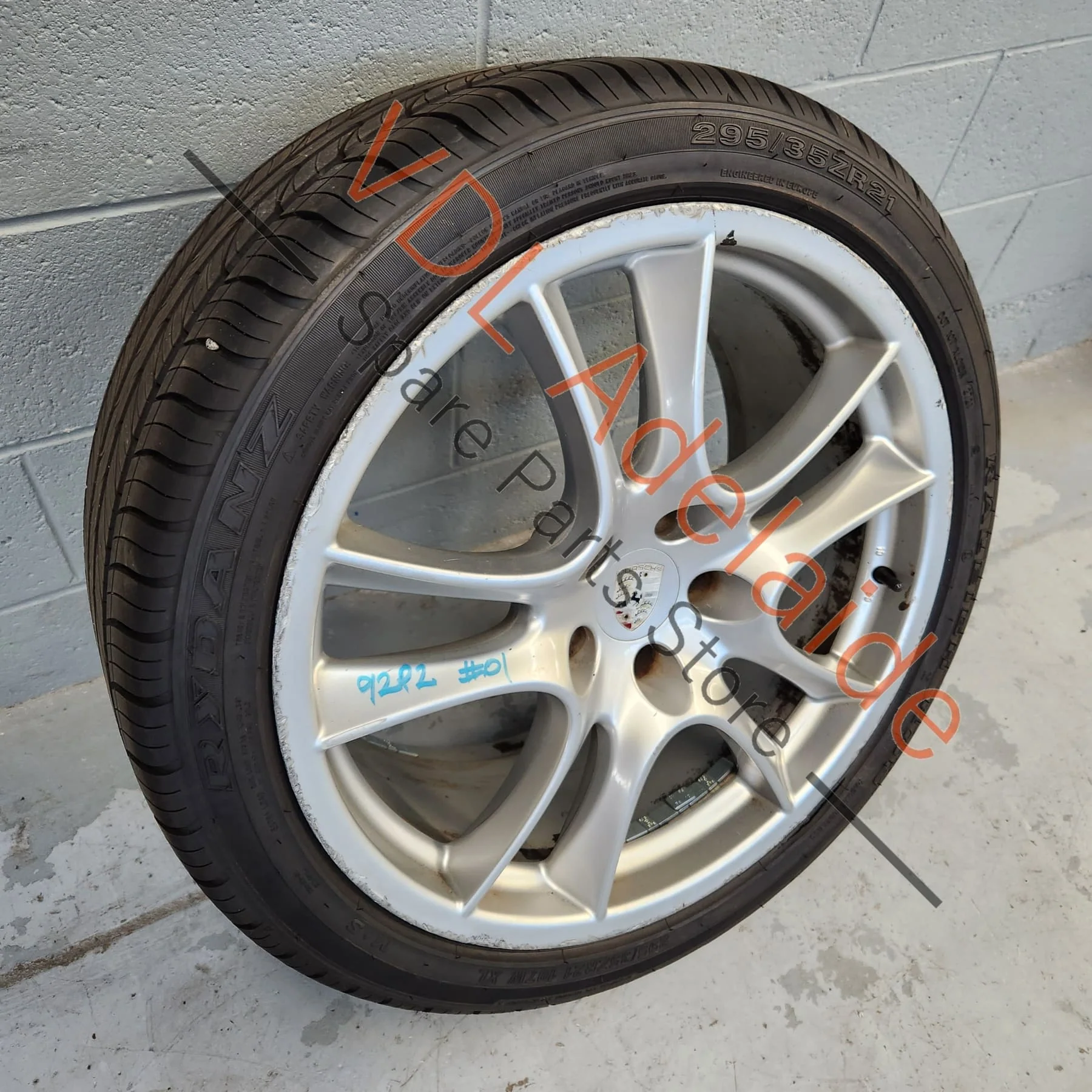 1x Porsche Cayenne 9PA 955 957 Turbo / GTS 21 x 10 Sport Design Alloy Rim Wheel #01 95536215600 - Image 2