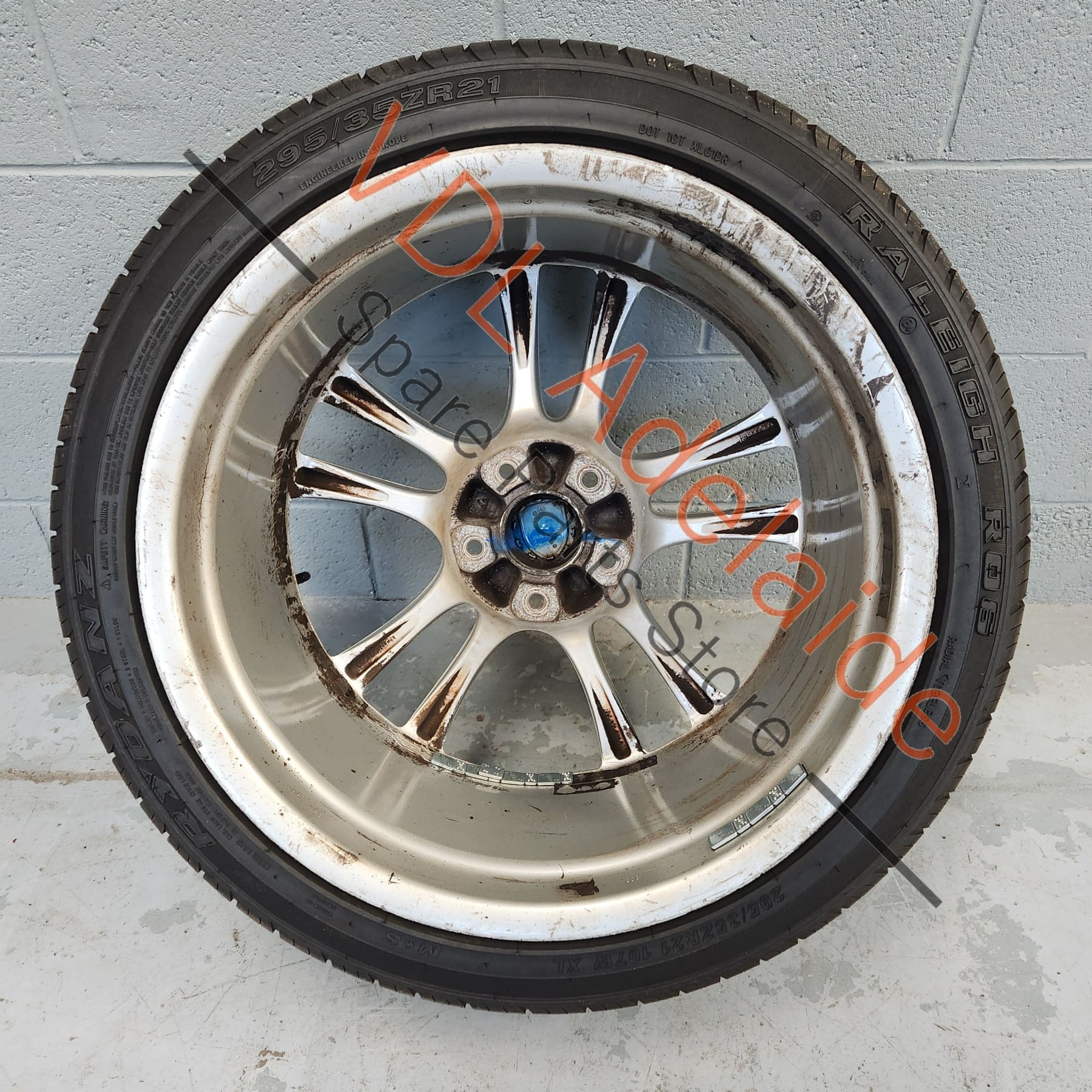 1x Porsche Cayenne 9PA 955 957 Turbo / GTS 21 x 10 Sport Design Alloy Rim Wheel #01 95536215600 - Image 9