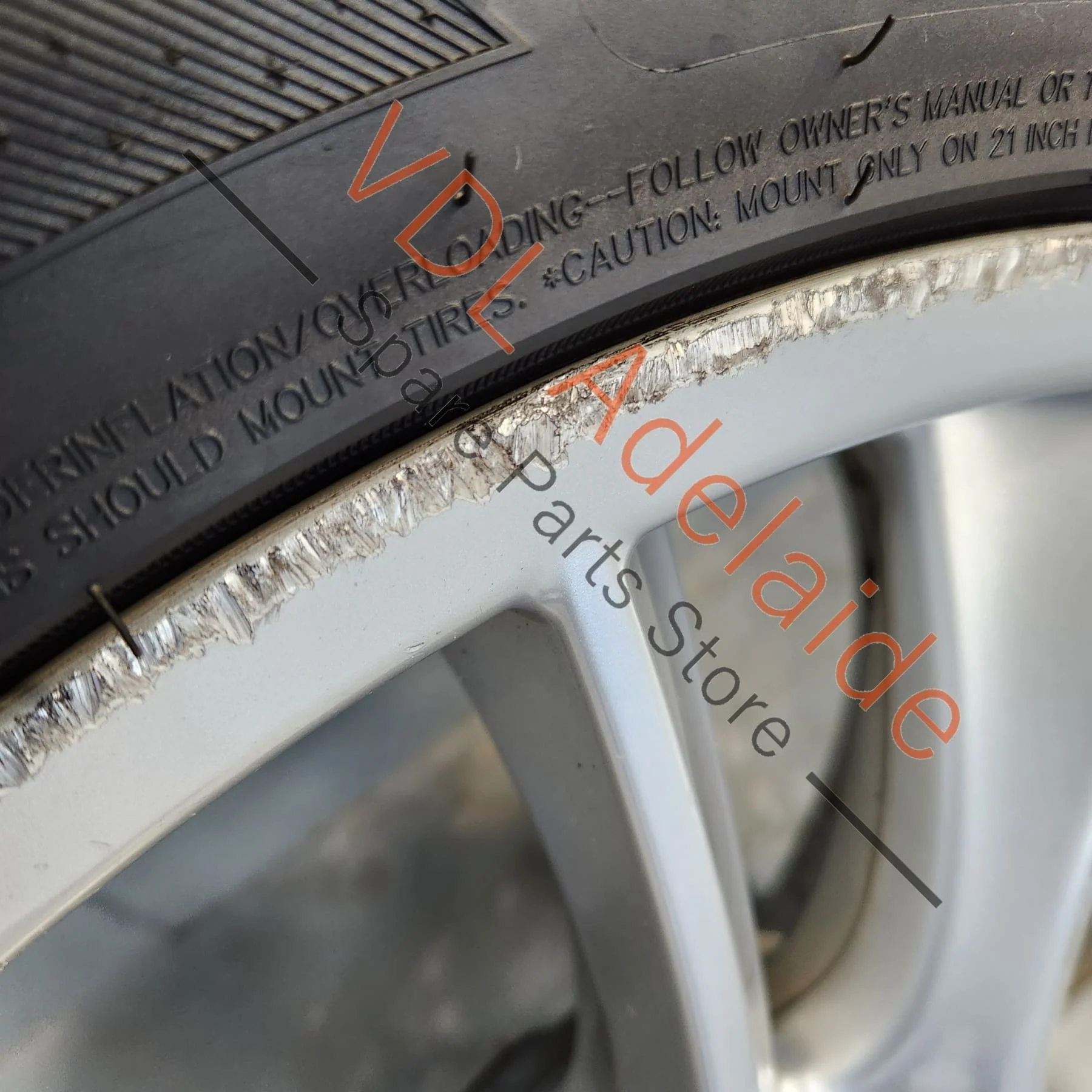 1x Porsche Cayenne 9PA 955 957 Turbo / GTS 21 x 10 Sport Design Alloy Rim Wheel #02 95536215600 - Image 5