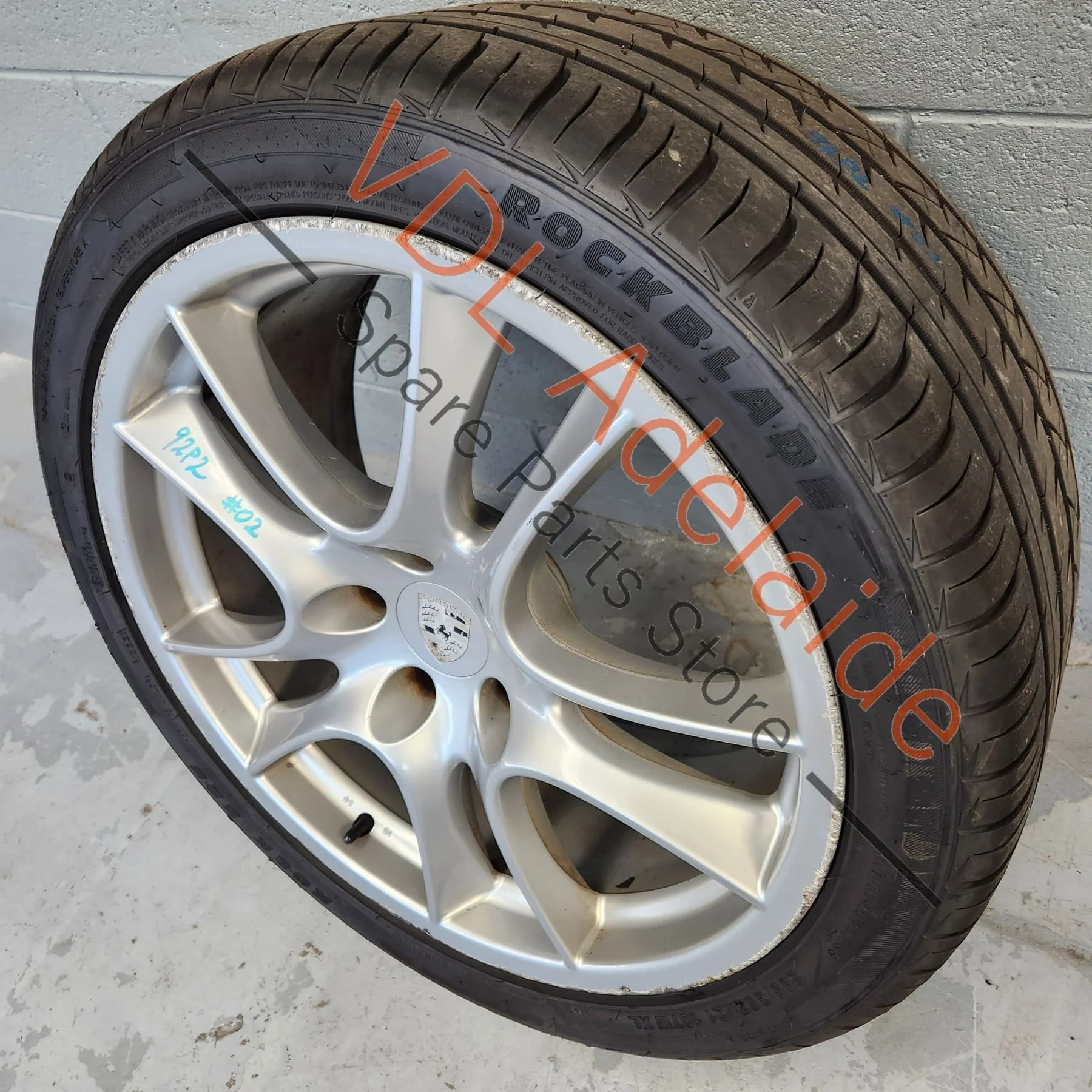 1x Porsche Cayenne 9PA 955 957 Turbo / GTS 21 x 10 Sport Design Alloy Rim Wheel #02 95536215600 - Image 6
