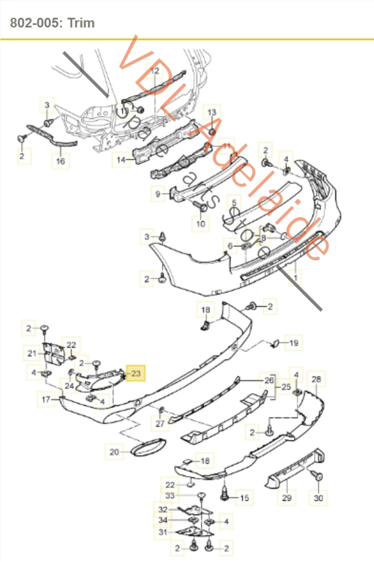 Porsche Cayenne GTS Rear Inner Bumper Mouting Bracket Left Side - Image 2